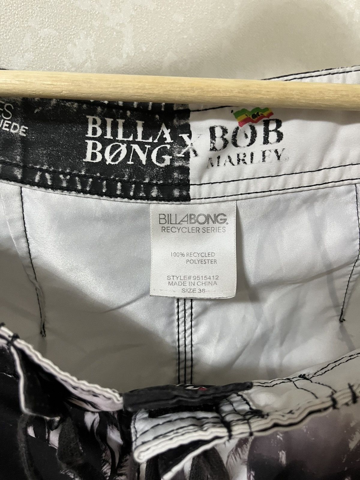 Billabong × Vintage Billabong x Bob Marley Vintage All Overprinted Shorts Size US 36 / EU 52 - 4 Thumbnail