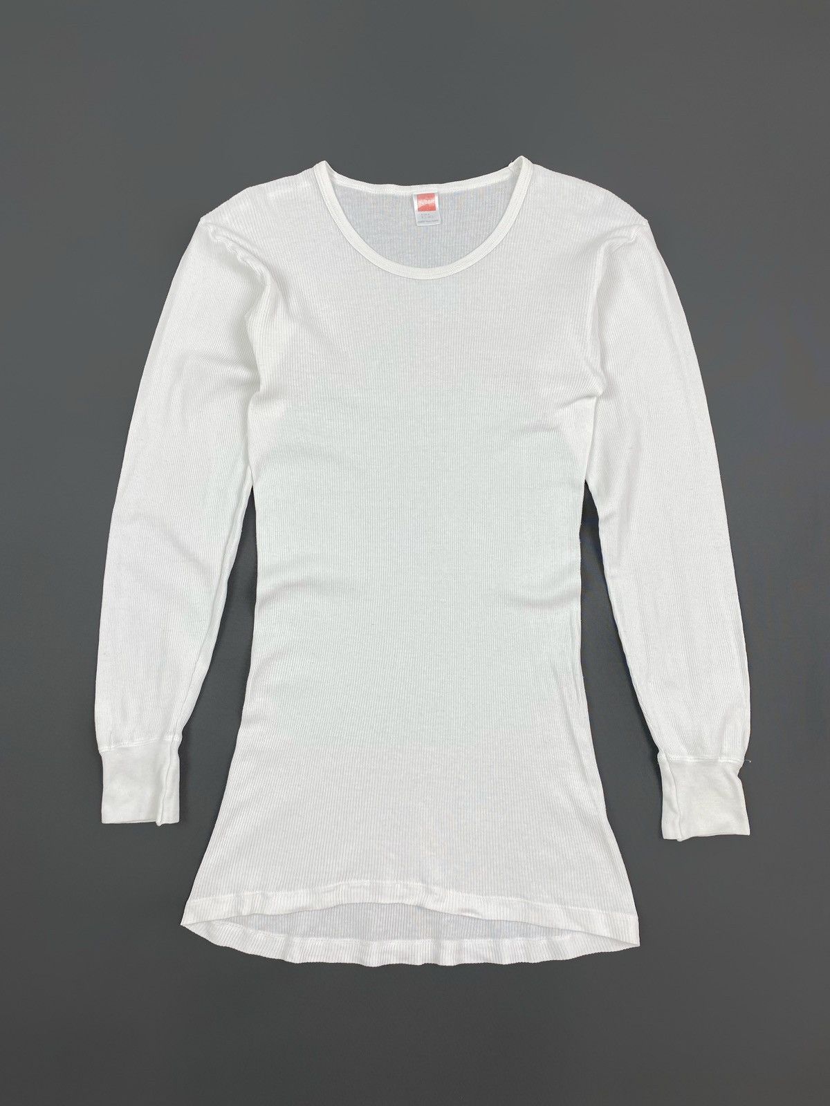 Vintage 1980’s Vintage Blank Ribbed Long Sleeve Thermal Shirt Size US L / EU 52-54 / 3 - 1 Thumbnail