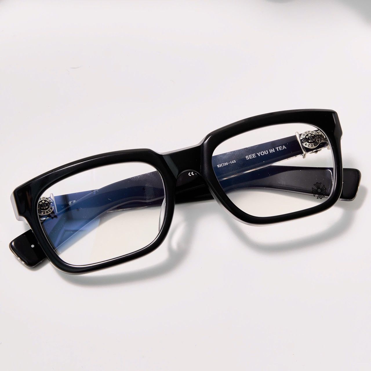 Chrome Hearts CHROME HEARTS SEE YOU IN TEA BLACK GLASSES Size ONE SIZE - 7 Thumbnail