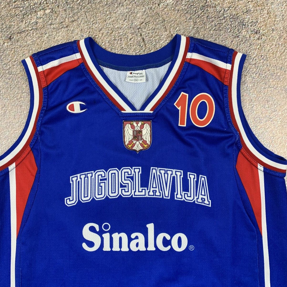 Champion 90’s Yugoslavia Jaric Yugoslavija Champion Basketball Jersey Size US XL / EU 56 / 4 - 3 Thumbnail