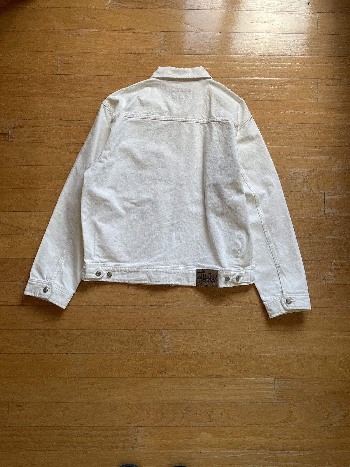 Stussy Stussy White Zip Work Jacket Size US L / EU 52-54 / 3 - 2 Thumbnail