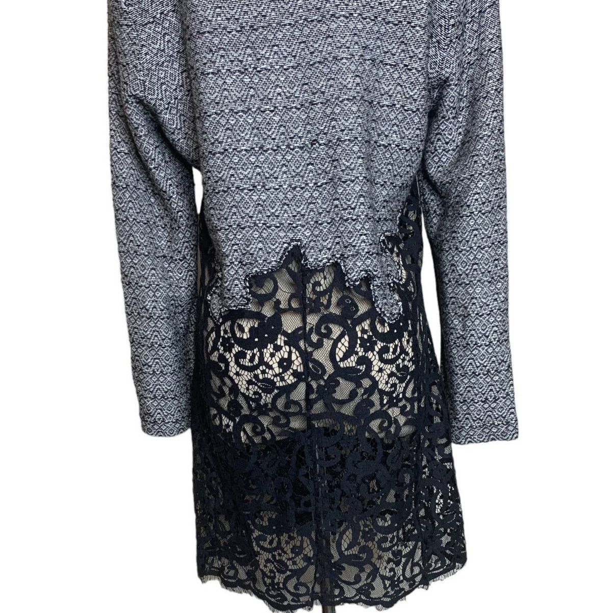 NIC+ZOE Nic-Zoe gray black lace button blazer size M Size M / US 6-8 / IT 42-44 - 9 Thumbnail