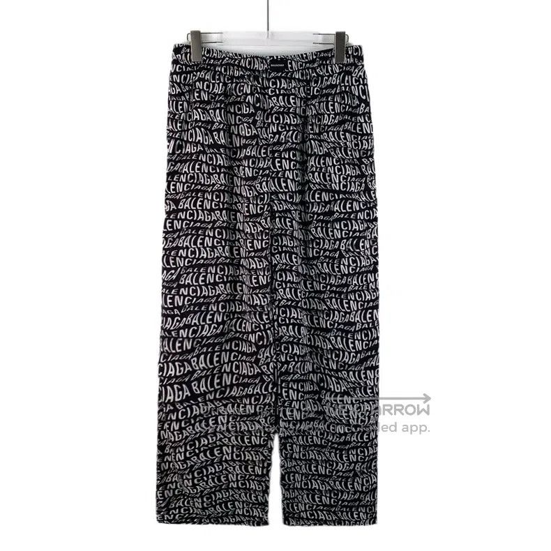 Balenciaga Balenciaga Black and White Color Block Logo Letter Full Pr Size US 38 / EU 54 - 1 Thumbnail