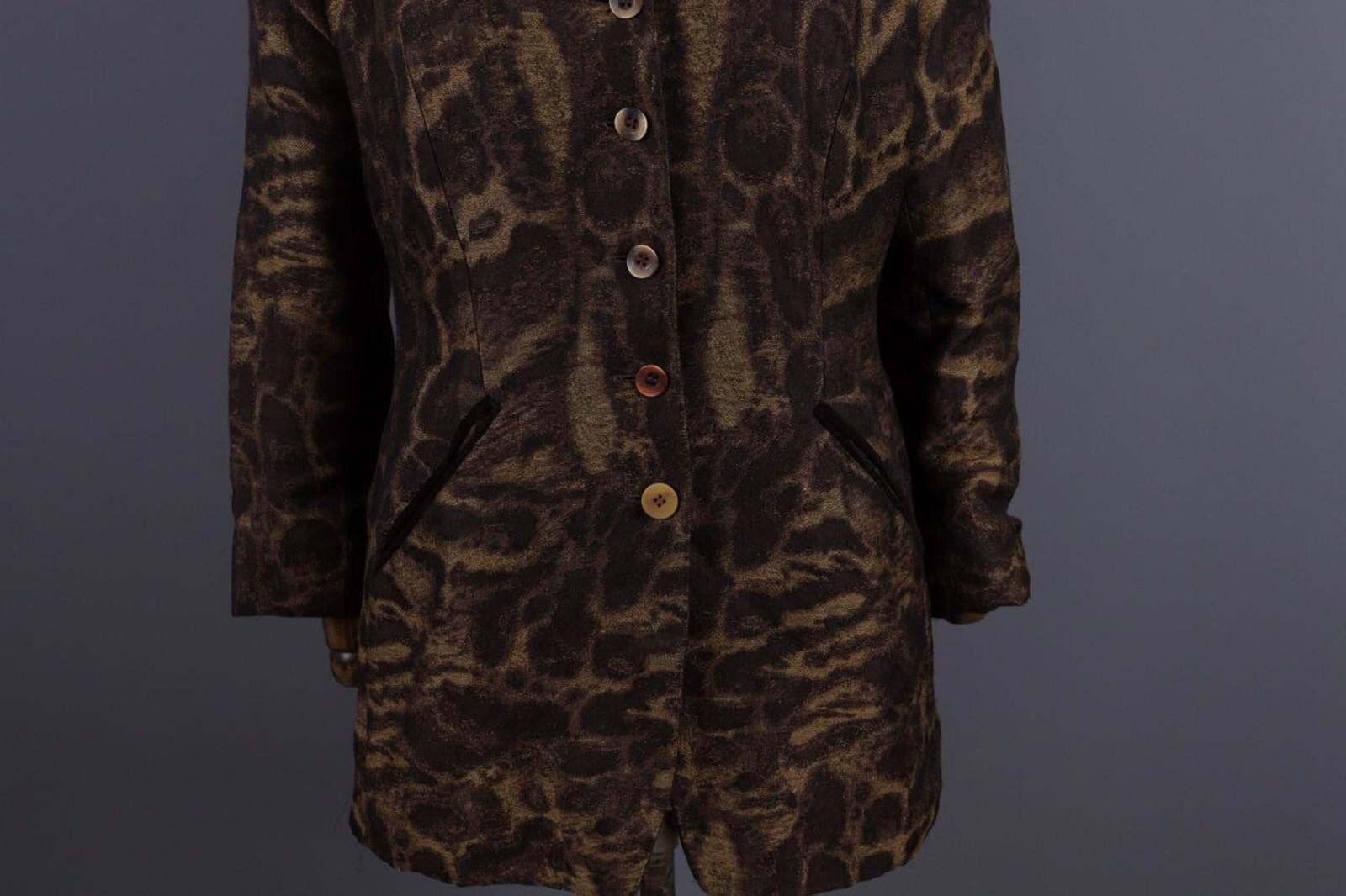 Kenzo Jungle Kenzo Brown Leopard Print Vintage Jacket Size 44 / M Size M / US 6-8 / IT 42-44 - 4 Thumbnail