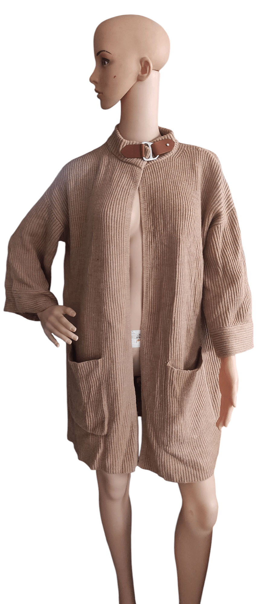 Polo Ralph Lauren Polo Ralph Lauren Wool Knit Cape Cardigan Leather Buckle Size M / US 6-8 / IT 42-44 - 2 Thumbnail