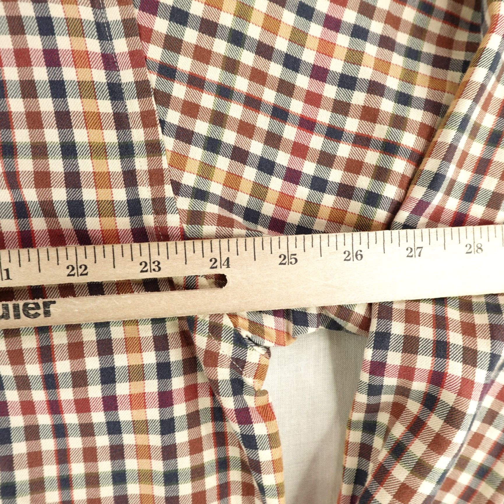 Vintage VINTAGE Viyella Plaid Flannel Shirt Mens Large Brown Button-Up Made in USA Outdoor Casual Size US L / EU 52-54 / 3 - 5 Thumbnail