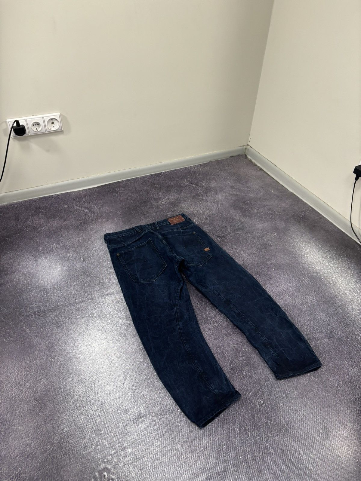 G-Star Vintage G-Star Raw Y2K Avant Garde Cropped Tapered Jeans Size US 27 - 3 Thumbnail