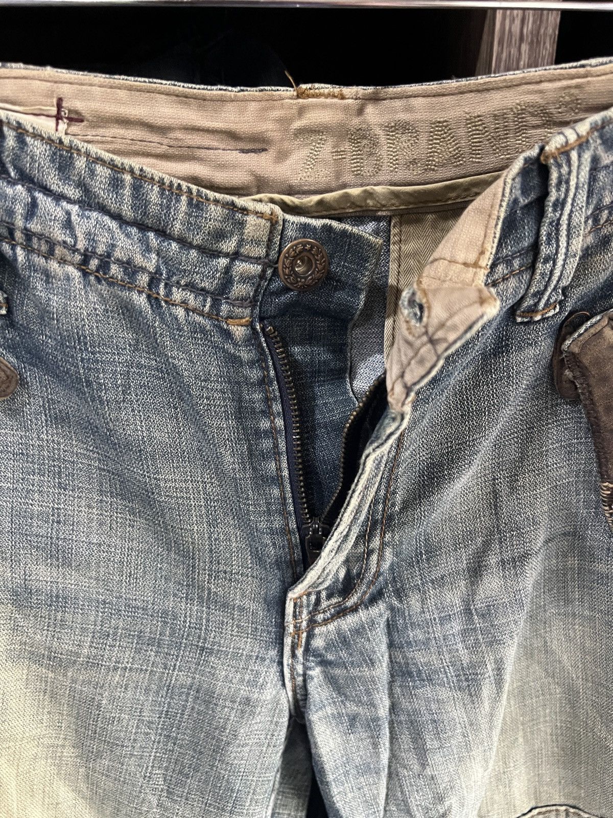 Z Brand 🔥Vintage Z Brand Double Knee Distressed Denim Size US 35 - 10 Thumbnail