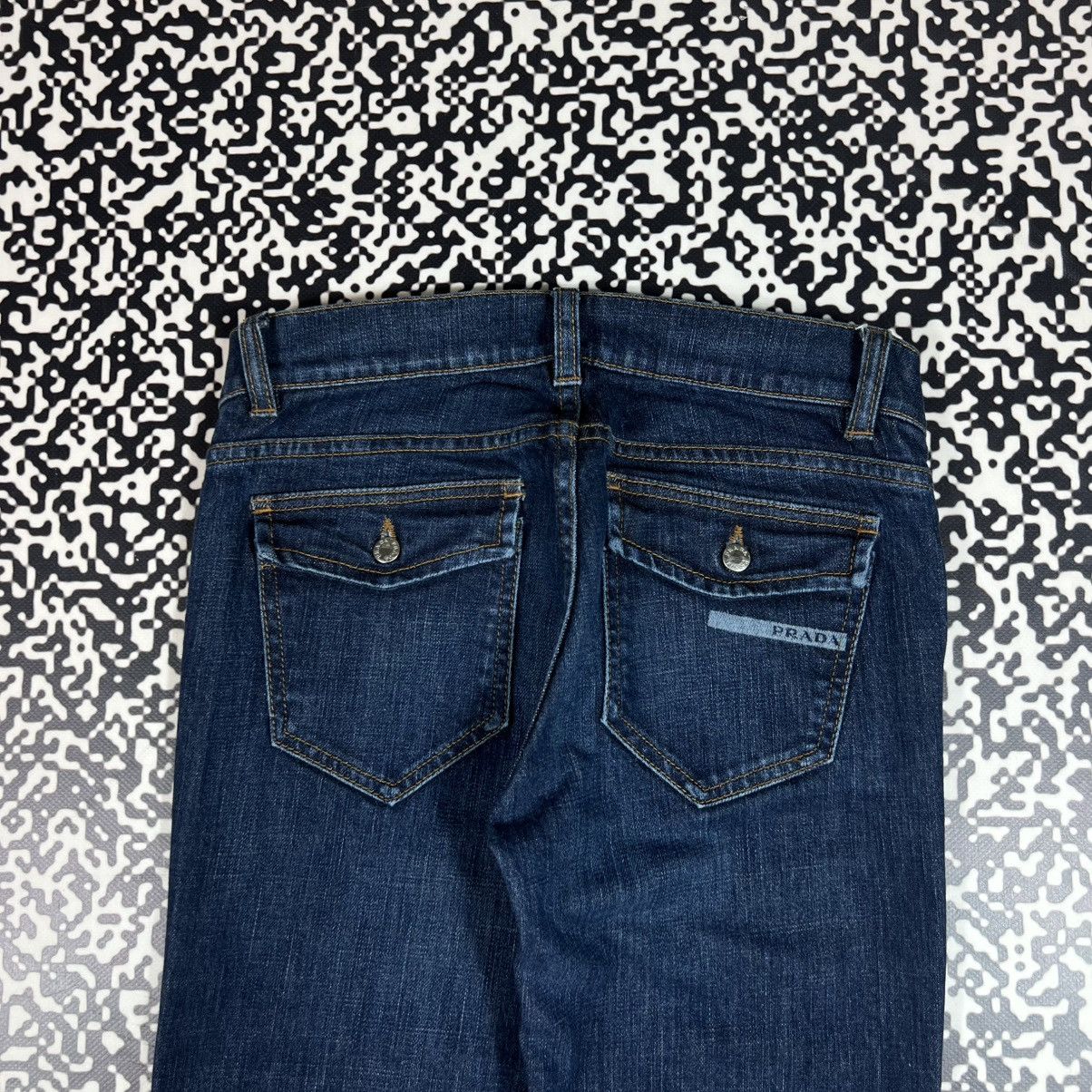 Prada Vintage Y2K Prada Logo Luxury Casual Jeans Size 26" / US 2 / IT 38 - 5 Thumbnail
