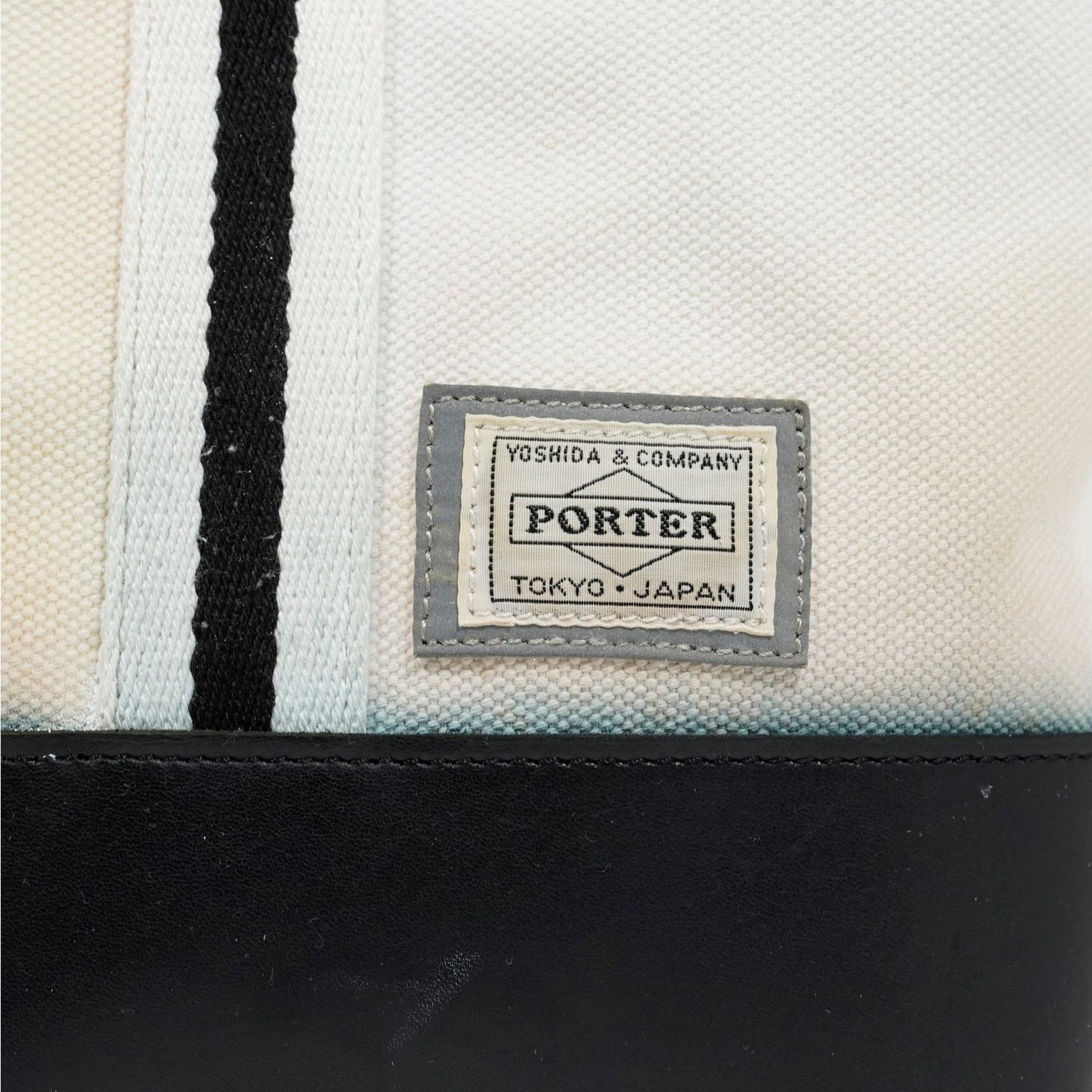 Porter PORTER × Cycle Canvas Tote Bag Large Leather Bottom Japan Size ONE SIZE - 2 Thumbnail