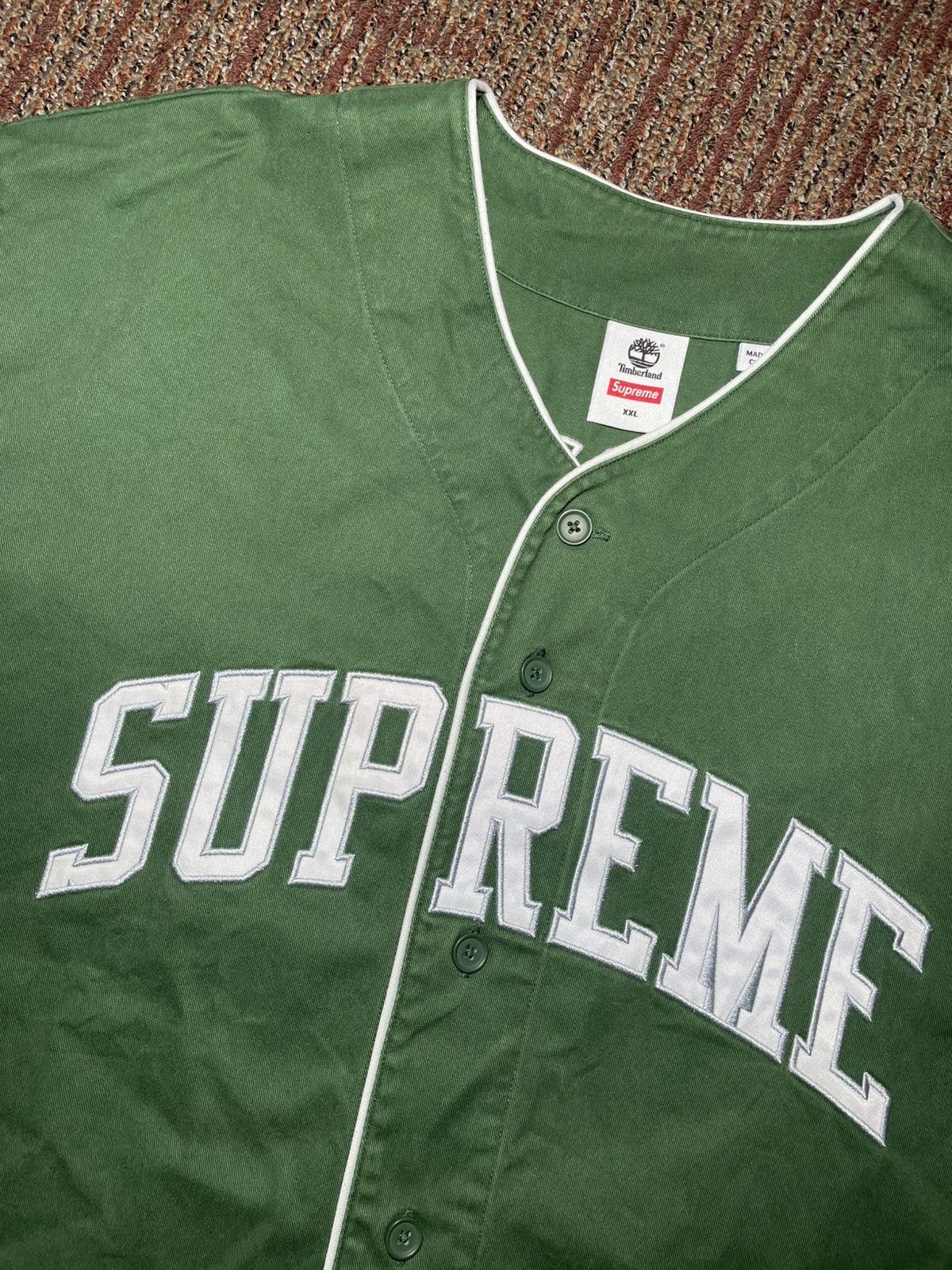 Supreme Supreme Timberland Baseball Jersey (XX-Large) Size US XXL / EU 58 / 5 - 3 Thumbnail