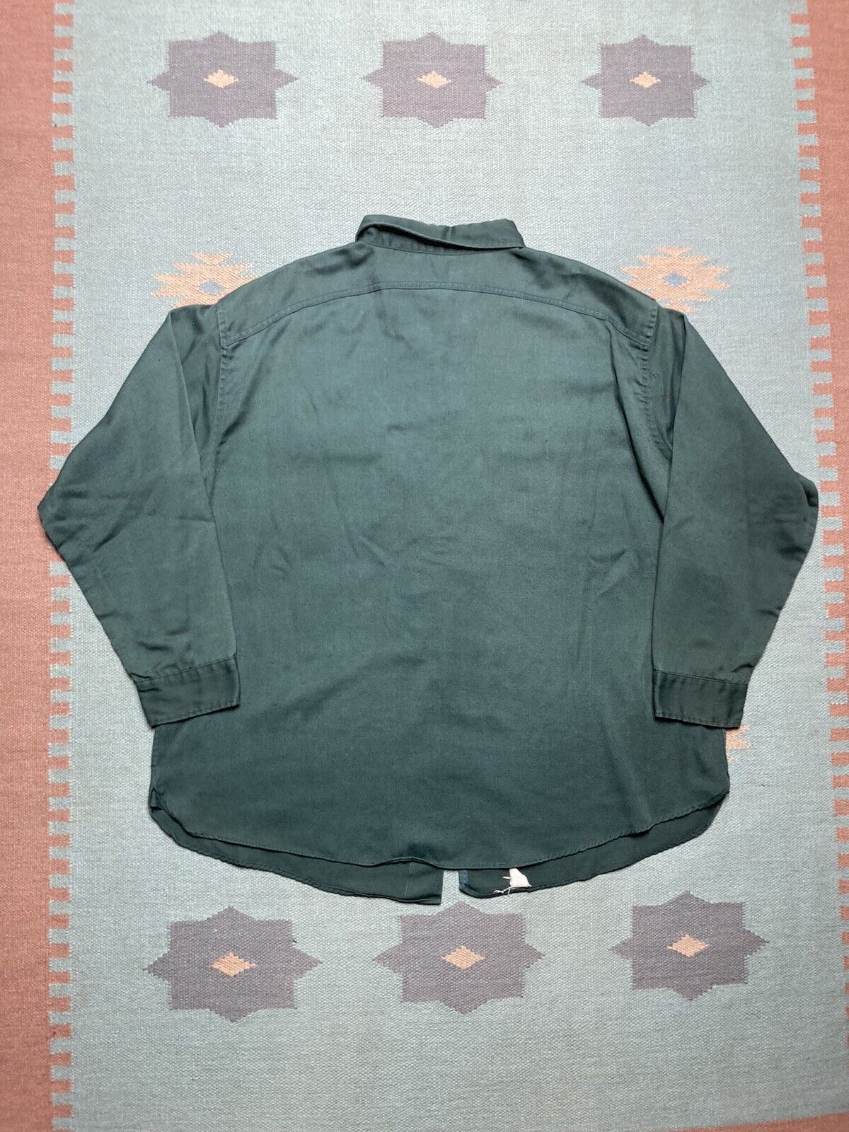 Vintage VTG 50s 60s work shirt twill selvedge gussets Union made XXL Size US XXL / EU 58 / 5 - 7 Thumbnail