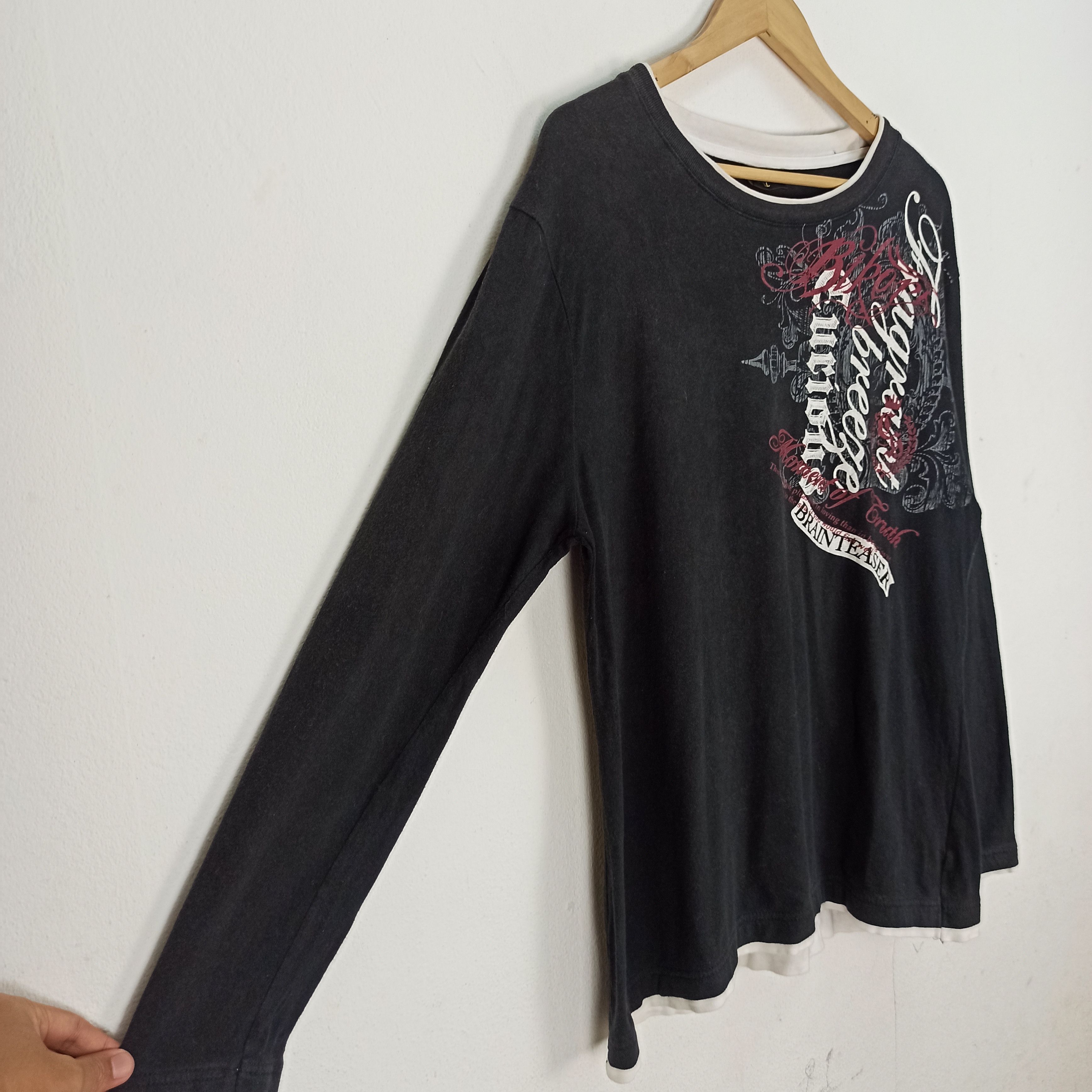 If Six Was Nine Rare Cinema @ layer Long Sleeve Tshirt Poem /LGB Size US L / EU 52-54 / 3 - 2 Thumbnail