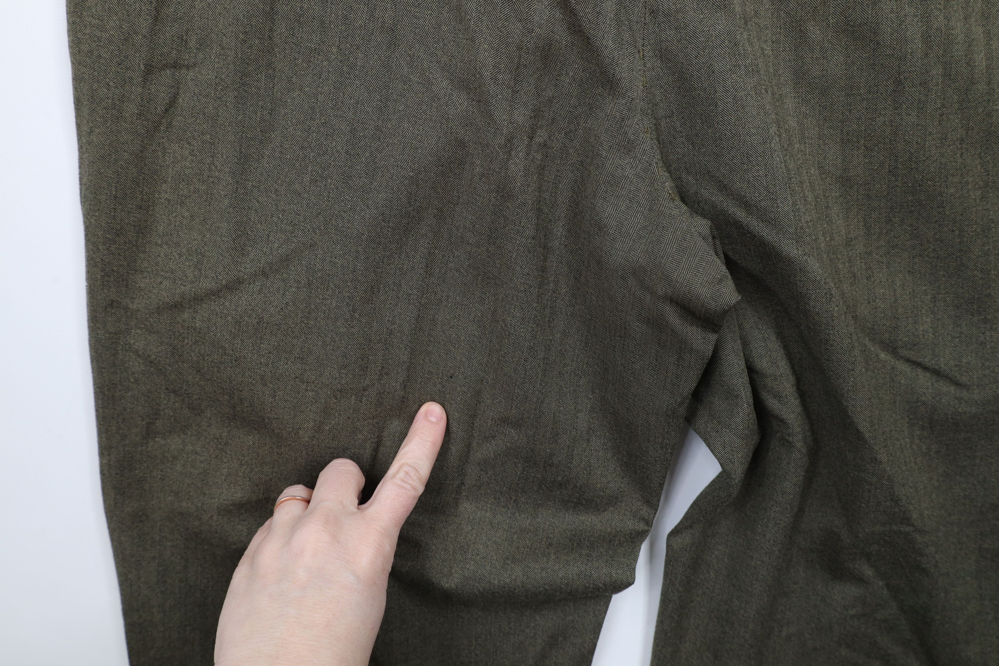 Vintage Vintage 90s Streetwear Herringbone Wide Leg Chino Pants Size US 36 / EU 52 - 14 Thumbnail