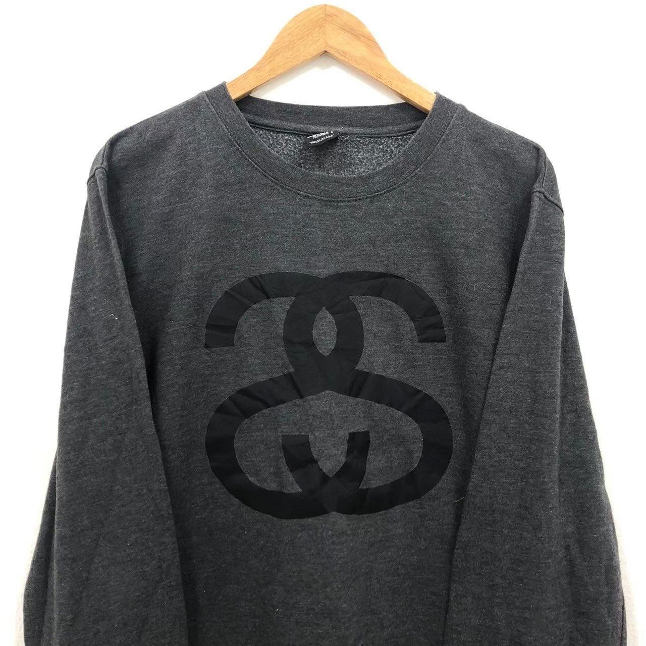 Stussy × Vintage Vintage STUSSY sweater Big Logo BN Size US XL / EU 56 / 4 - 1 Thumbnail