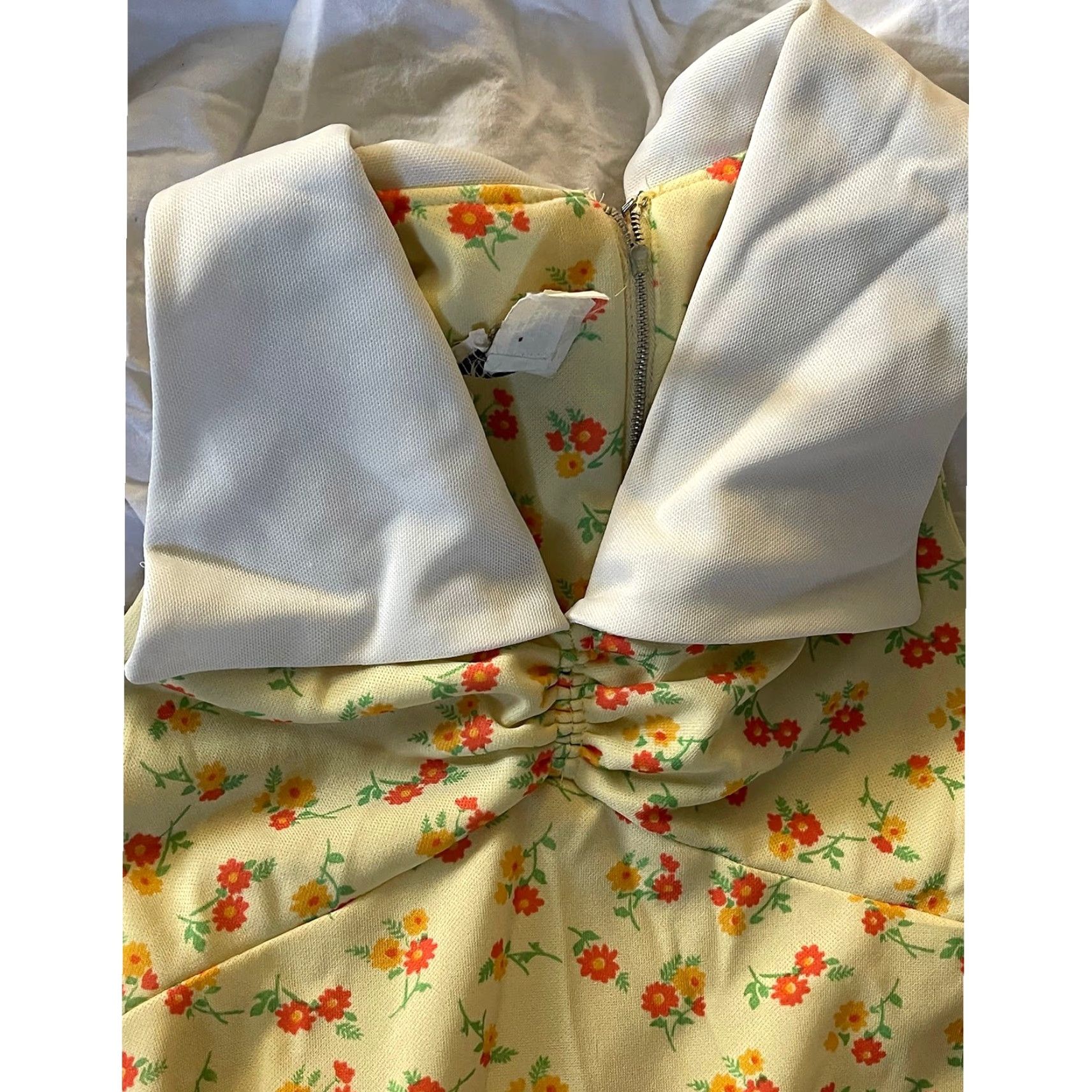 Allegri VINTAGE Allegro 1960's Polyester Floral Dress Shirt Womens Size M / US 6-8 / IT 42-44 - 3 Thumbnail
