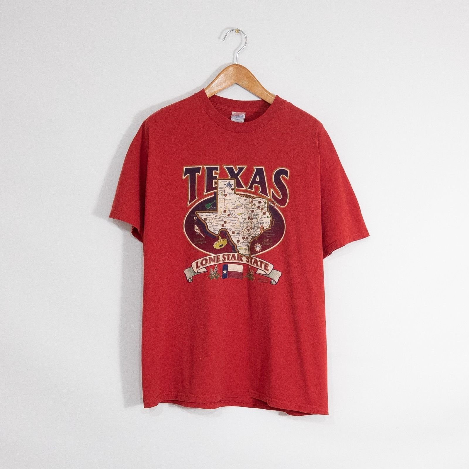 Vintage Vintage Y2K Texas Lone Star State T Shirt Mens XL - Art Draw Size US L / EU 52-54 / 3 - 1 Thumbnail