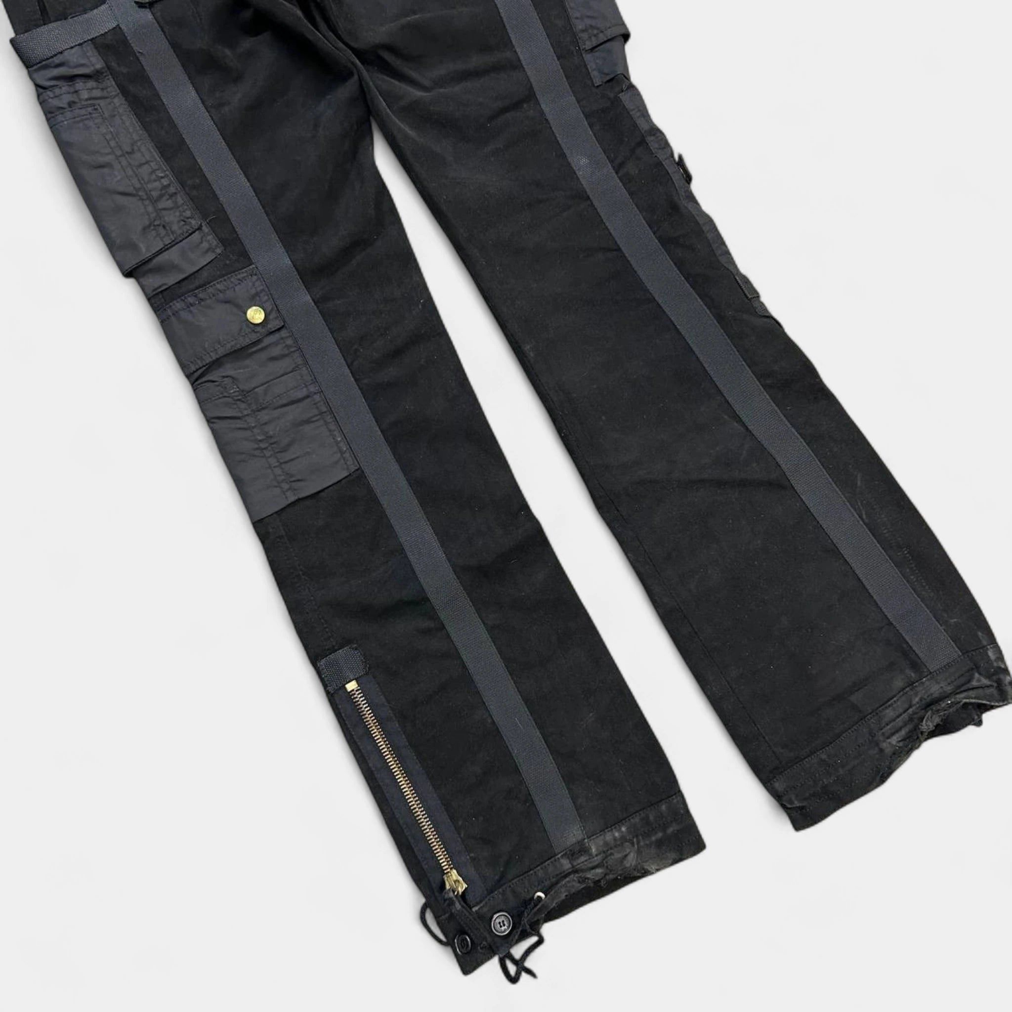 Jean Paul Gaultier Jean Paul Gaultier AW03 Bondage Black Cargo Pants Size US 30 / EU 46 - 7 Thumbnail