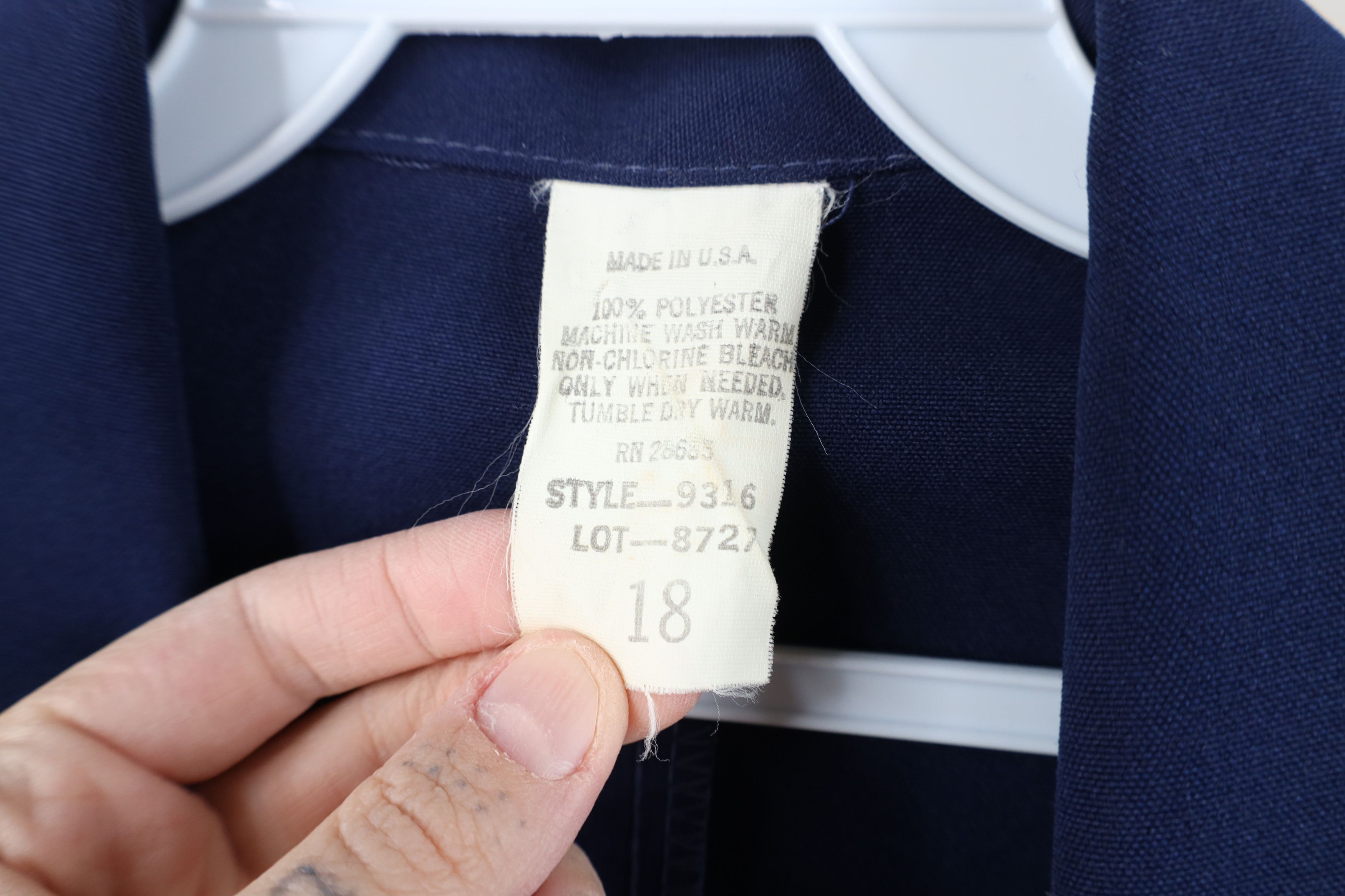Vintage Vintage 70s Streetwear Suit Coat Blazer Jacket Navy Blue USA Size XXL / US 16-18 / IT 52-54 - 11 Thumbnail