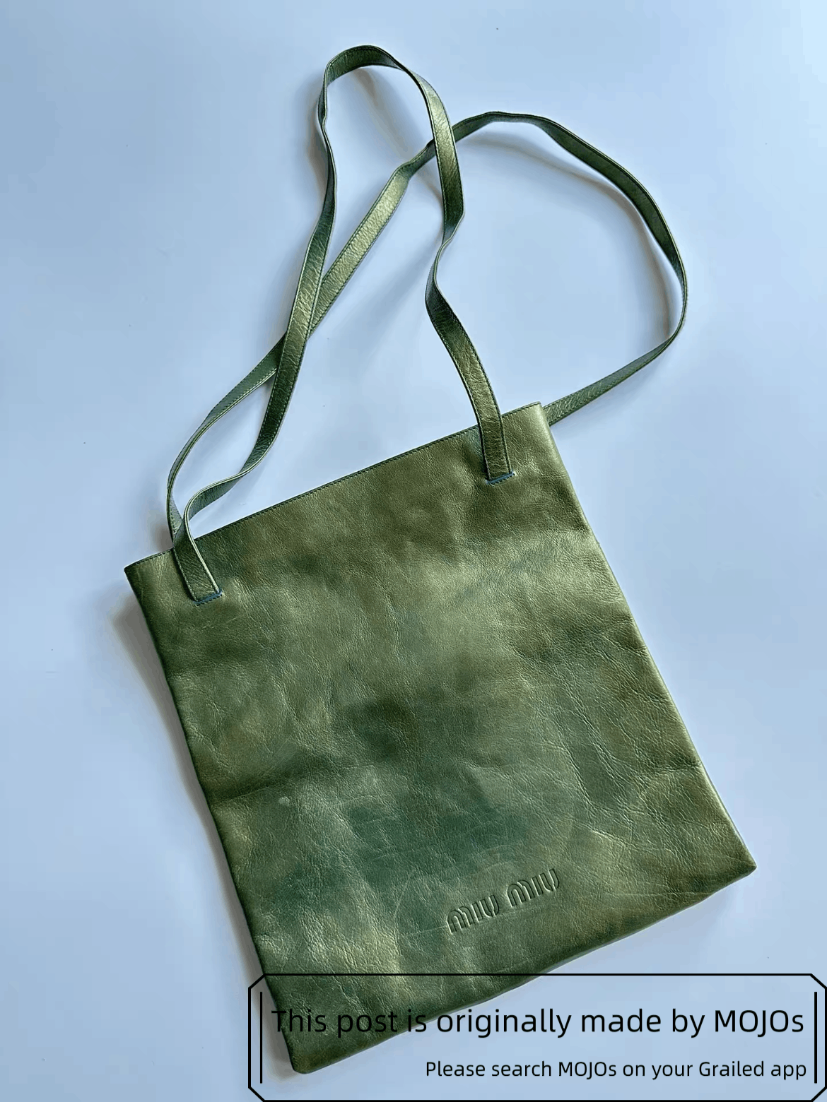 Miu Miu Miu Miu 00s Laser Green Logo Tote Size ONE SIZE - 1 Thumbnail