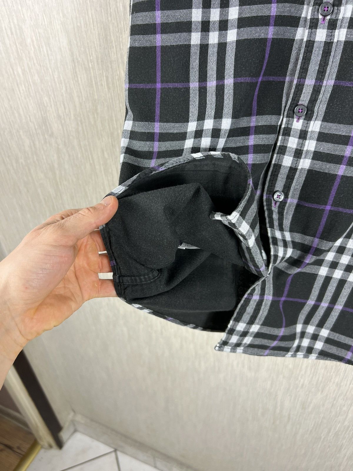 Burberry Vintage Burberry black label japanese brand checked shirt Size US M / EU 48-50 / 2 - 16 Thumbnail