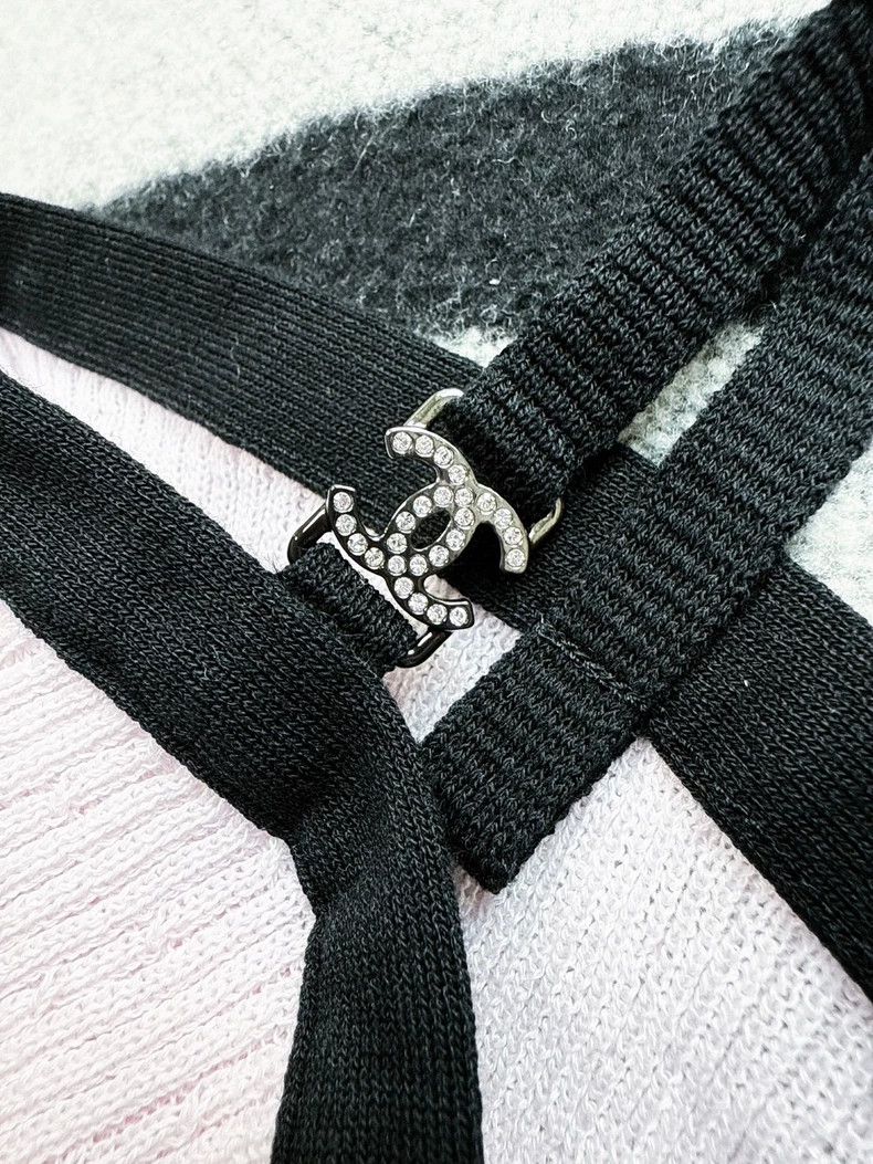Chanel Chanel 22P pink black rabbit ear suspender Size XS / US 0-2 / IT 36-38 - 9 Thumbnail