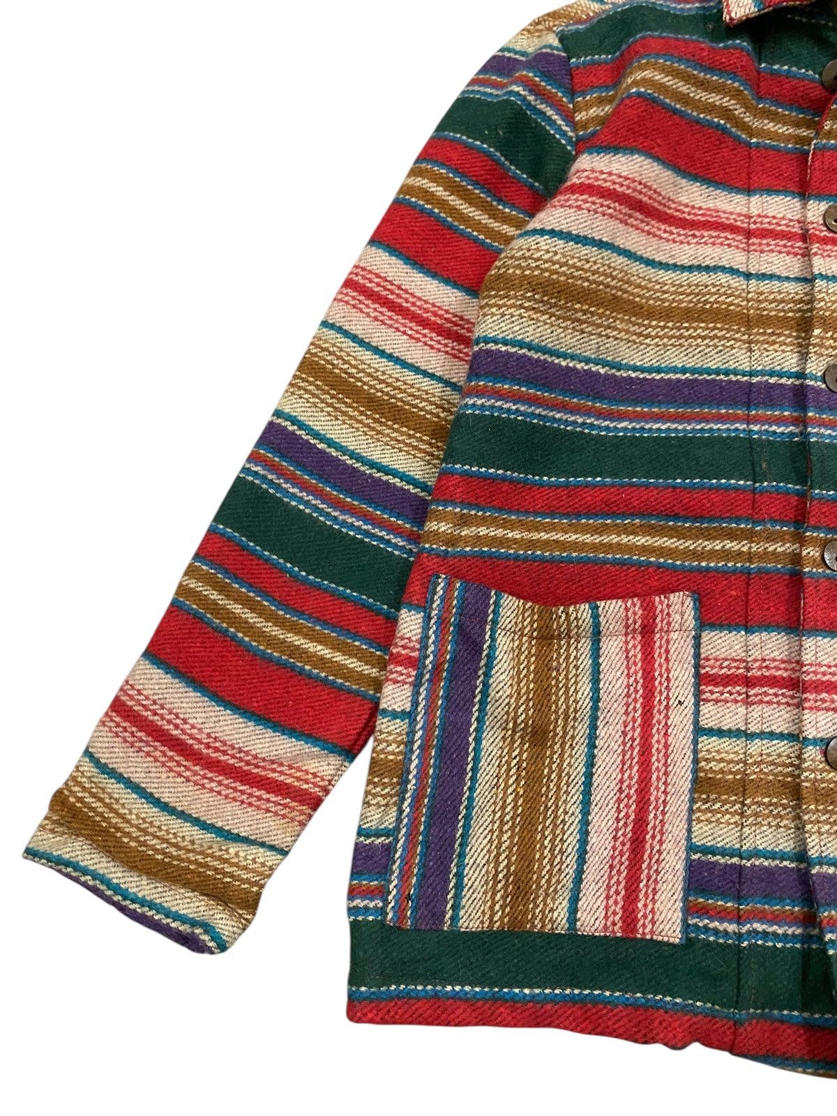 Japanese Brand Vtg Mola Wool Jacket Multicolour Button Up Size US S / EU 44-46 / 1 - 3 Thumbnail