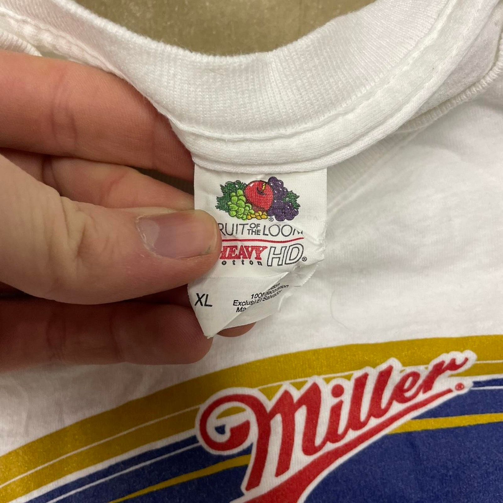 Fruit Of The Loom Miller lite vintage t shirt white size XL Size US XL / EU 56 / 4 - 2 Thumbnail
