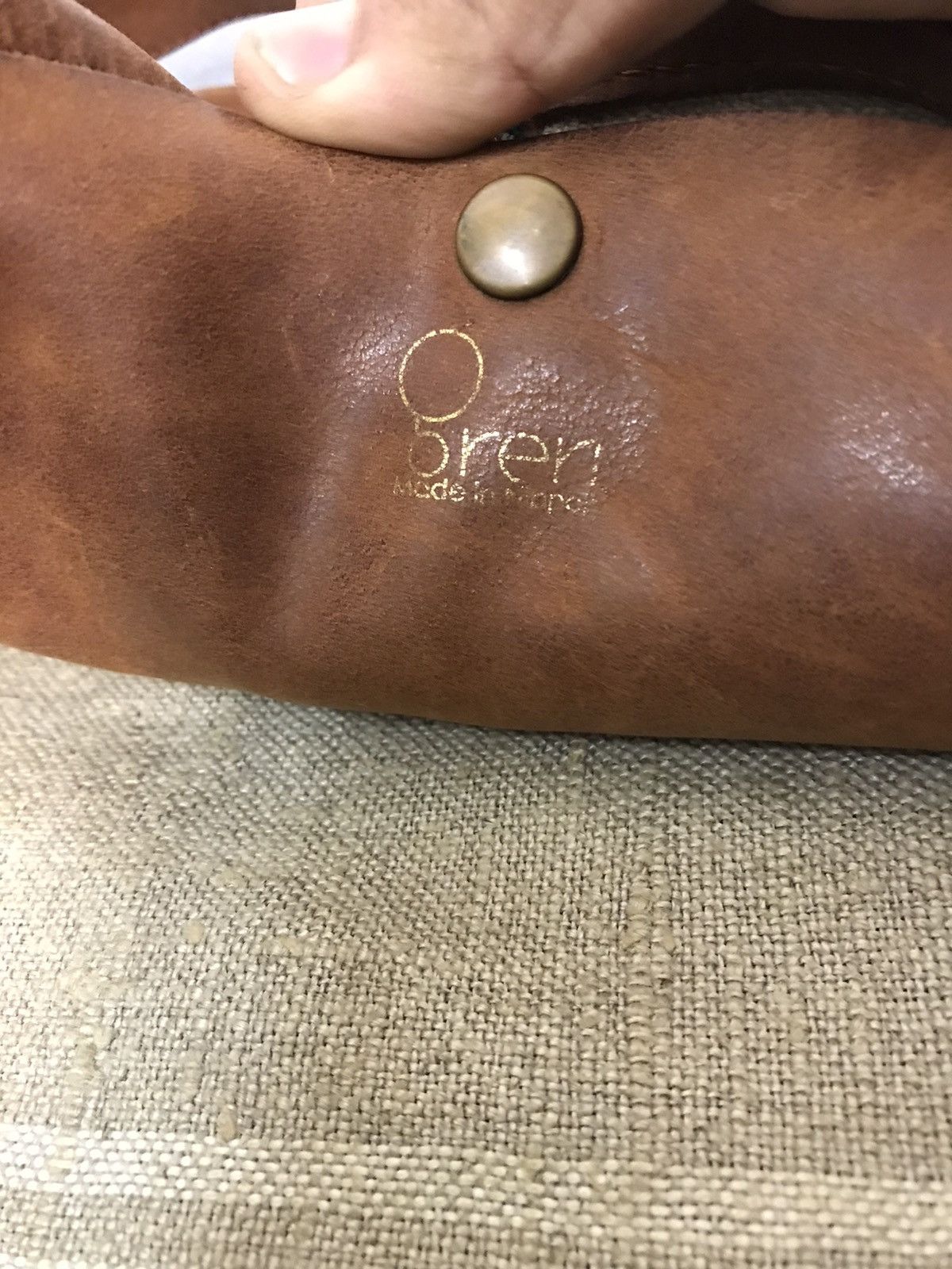 Leather × Vintage Japanese Gren Brown Leather Cross body Size ONE SIZE - 7 Thumbnail
