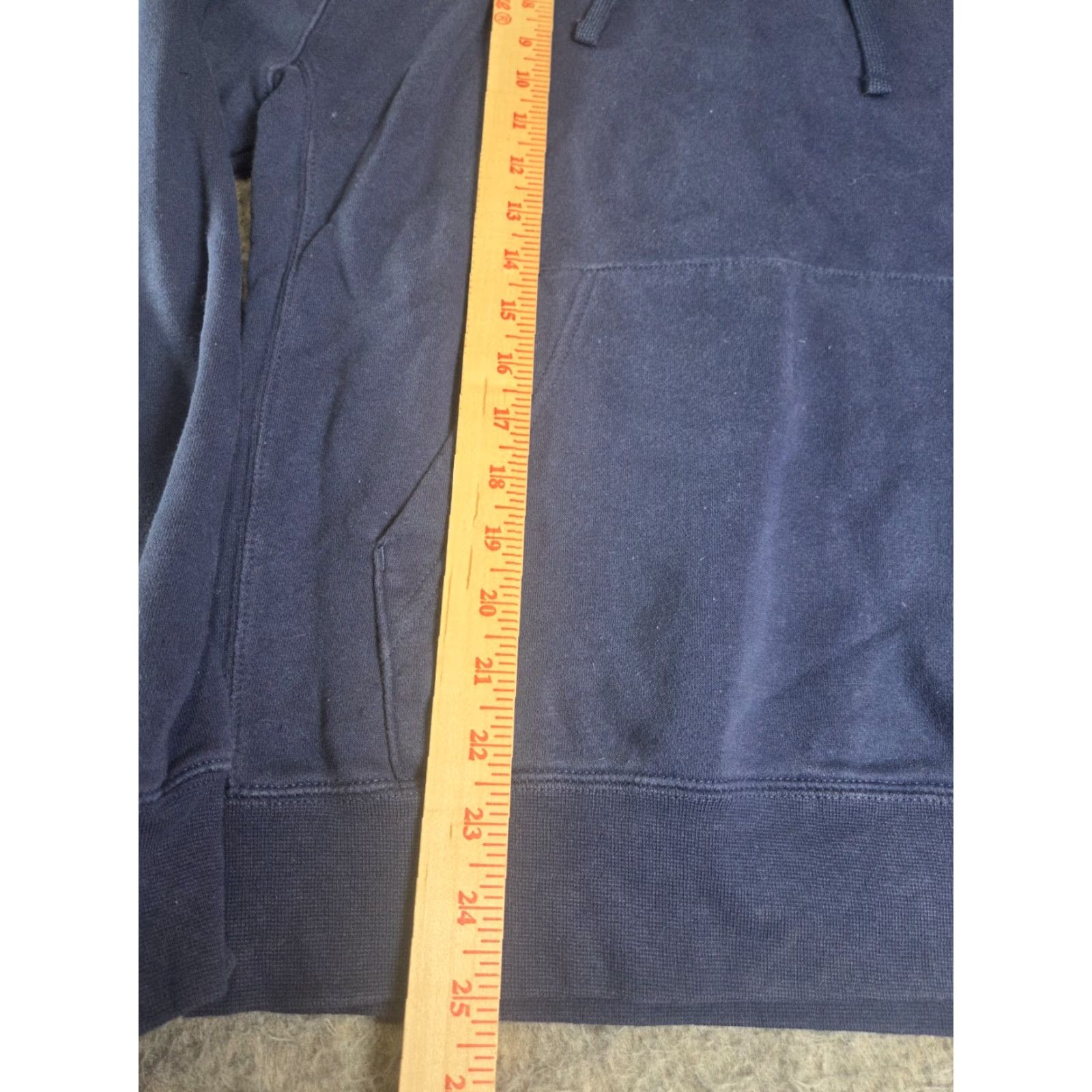 Nike Nike Men's Hoodie Sweatshirt SMALL Navy Blue Pullover Mini Swoosh Distressed Size US S / EU 44-46 / 1 - 7 Thumbnail