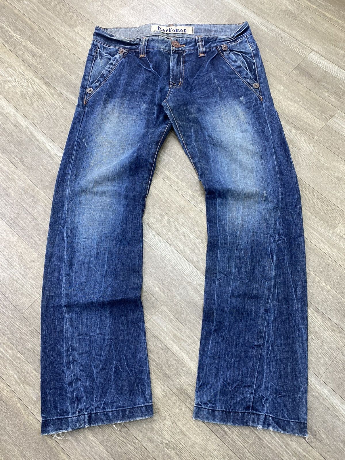 If Six Was Nine 2000s Buckaroo Distressed Faded Lgb Punk Style Baggy Jeans Size US 34 / EU 50 - 1 Thumbnail