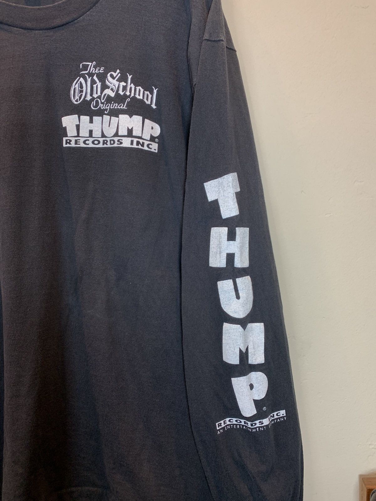 Vintage RARE Vintage 1990 Thump Records Old School Lowrider LS Shirt Size US XL / EU 56 / 4 - 5 Thumbnail