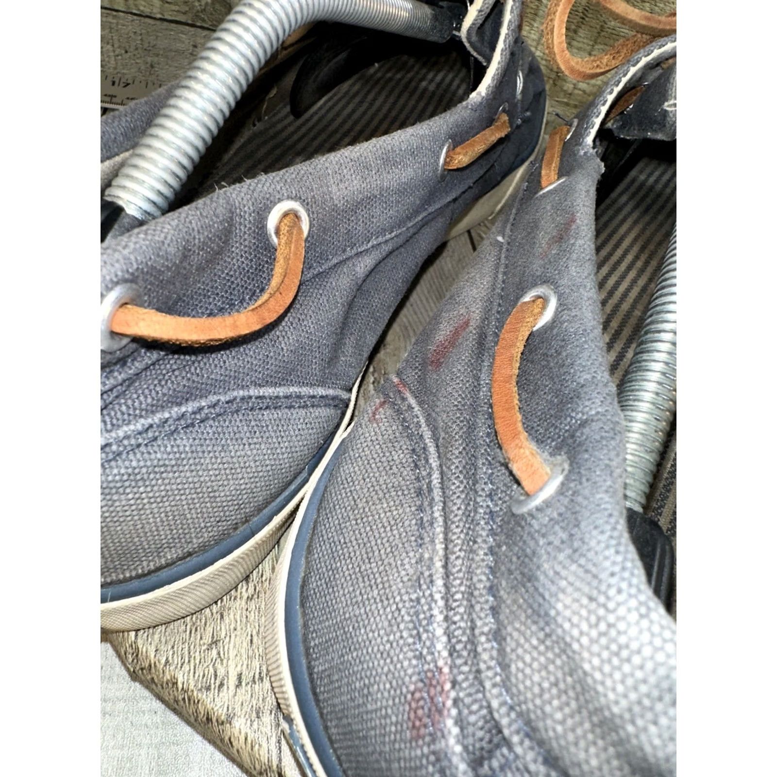 Ralph Lauren Polo Ralph Lauren Boat Shoes Men’s 13D Navy Canvas Leather Lace Loafers Size US L / EU 52-54 / 3 - 7 Thumbnail