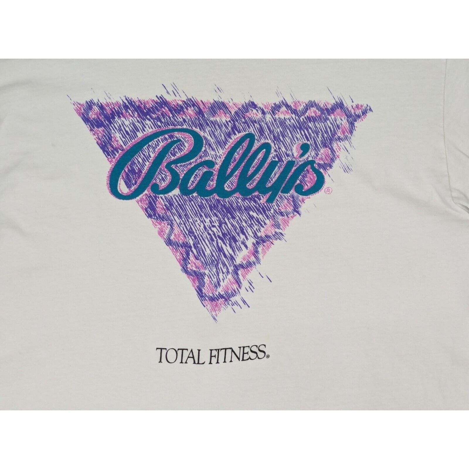 Hanes Vtg 90s Bally Total Fitness Shirt L Single Stitch Gym Ballys Size US L / EU 52-54 / 3 - 2 Thumbnail