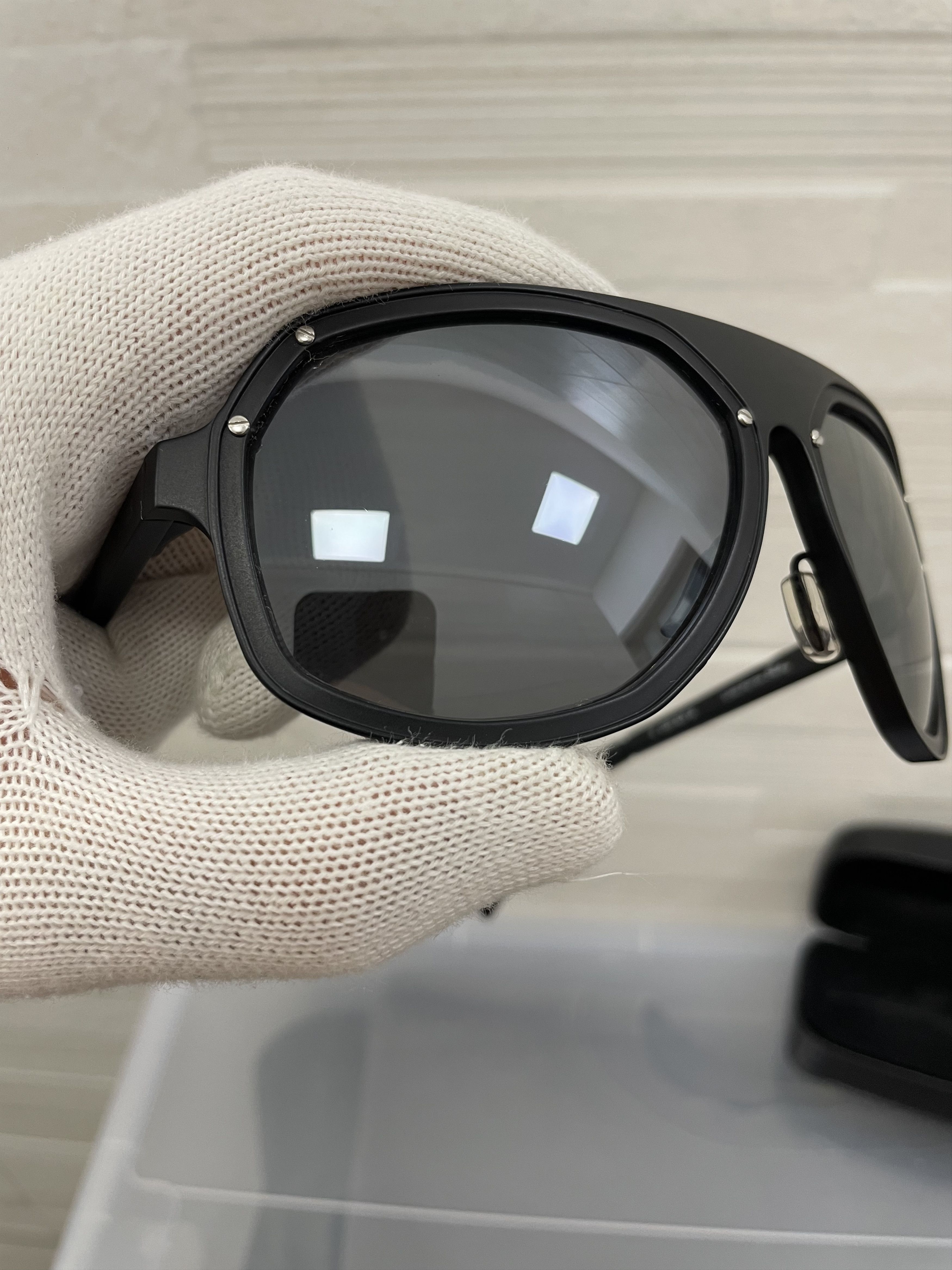 Raf Simons Linda Farrow X Raf Simons S/S 2008 aviator sunglasses Size ONE SIZE - 6 Thumbnail