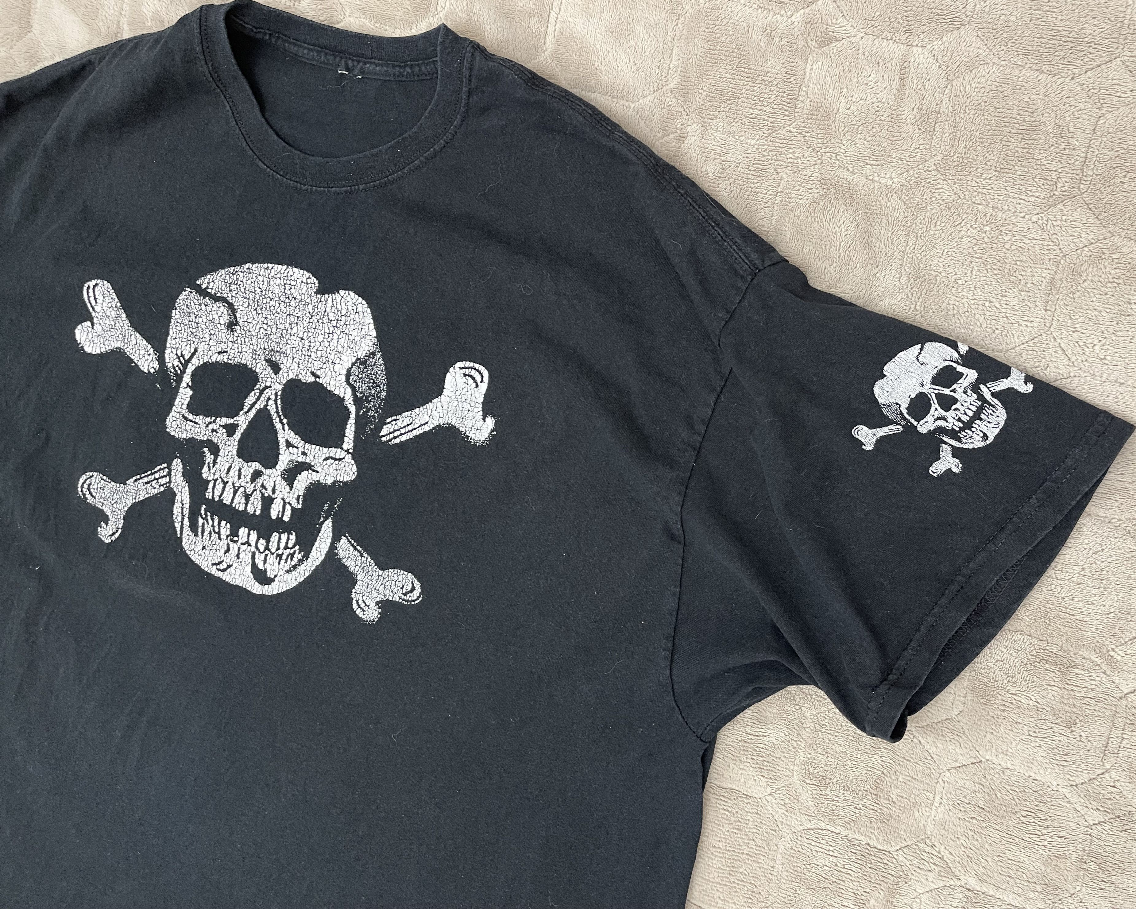 Vintage Vintage Skull T-Shirt Size US XXL / EU 58 / 5 - 2 Thumbnail