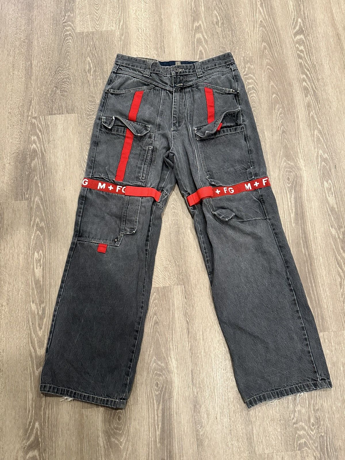 Marithe + Francois Girbaud Marithé + François Girbaud Shuttle Cargo Denim Jeans Size 32 Size US 32 / EU 48 - 1 Thumbnail
