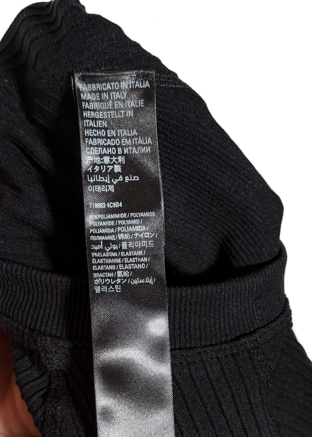 Balenciaga Balenciaga 2023 Black Logo Ruched Biker T-shirt Size L / US 10 / IT 46 - 9 Thumbnail