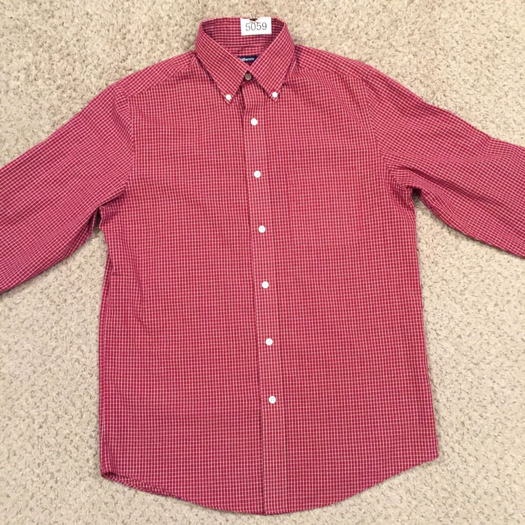 Croft & Barrow Croft & Barrow Shirt Mens 15 Red Plaid Long Sleeve Button Up Size US M / EU 48-50 / 2 - 5 Thumbnail