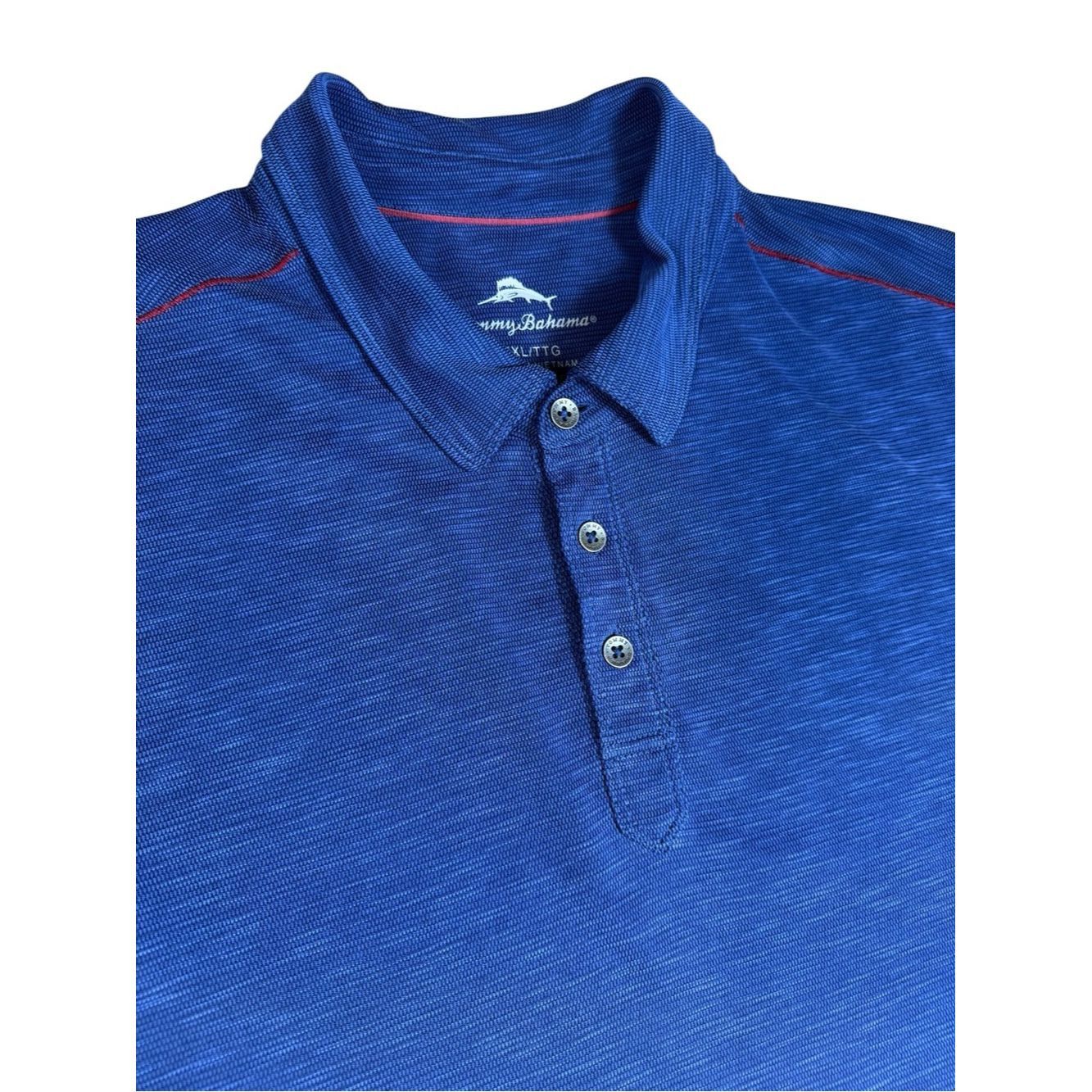 Tommy Bahama Tommy Bahama Blue Short Sleeve Polo Size XXL Size US XXL / EU 58 / 5 - 4 Thumbnail