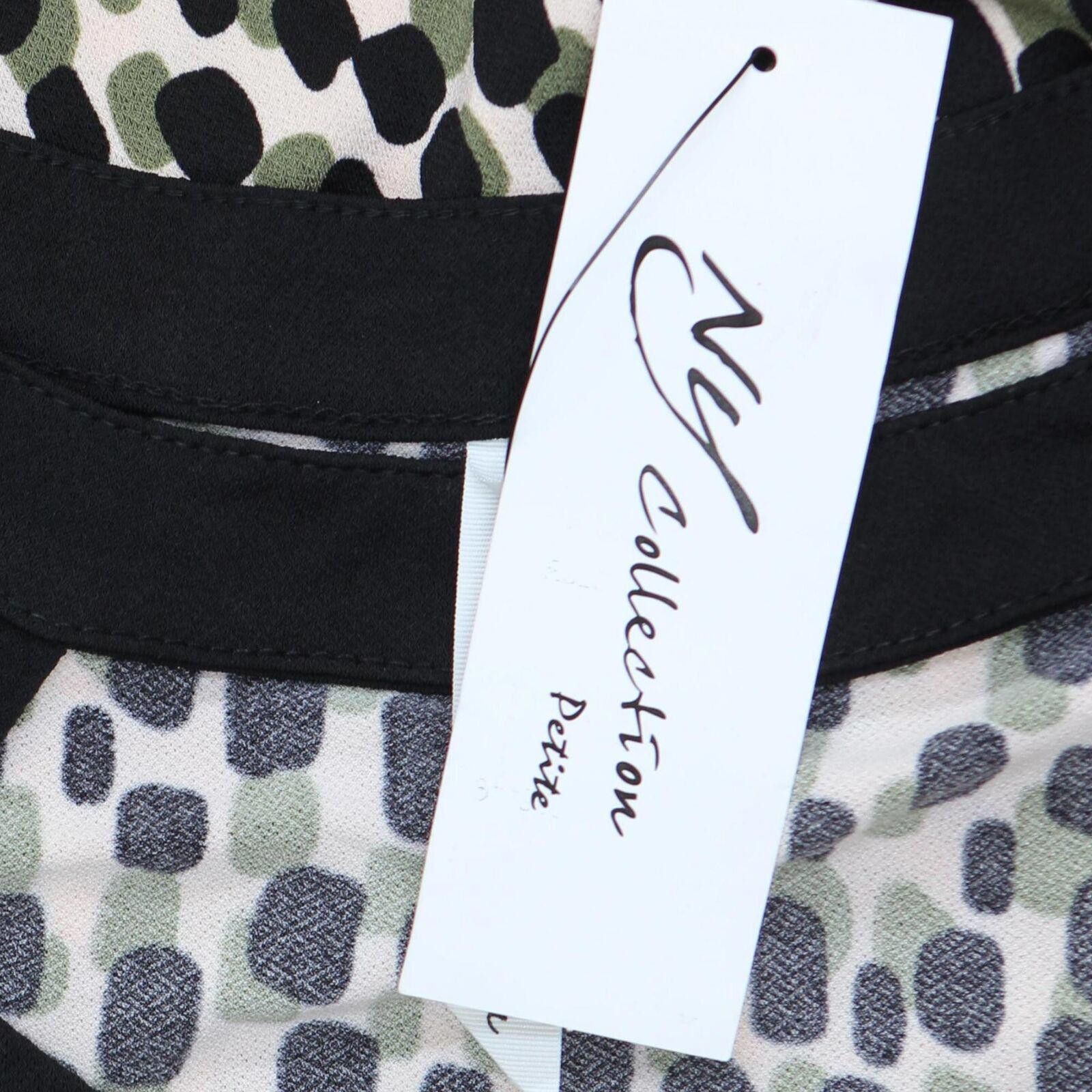 Other NWT Ny Collection Top PCKU0515P PS Abstract Dot Green Multi Size S / US 4 / IT 40 - 3 Thumbnail