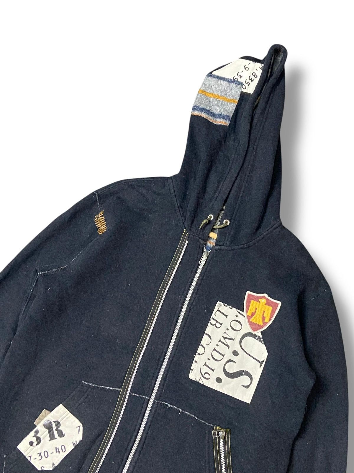 Avirex × Japanese Brand × Vintage AVIREX Brand Zipper Hoodie Jacket with Patches (118) Size US XS / EU 42 / 0 - 2 Thumbnail