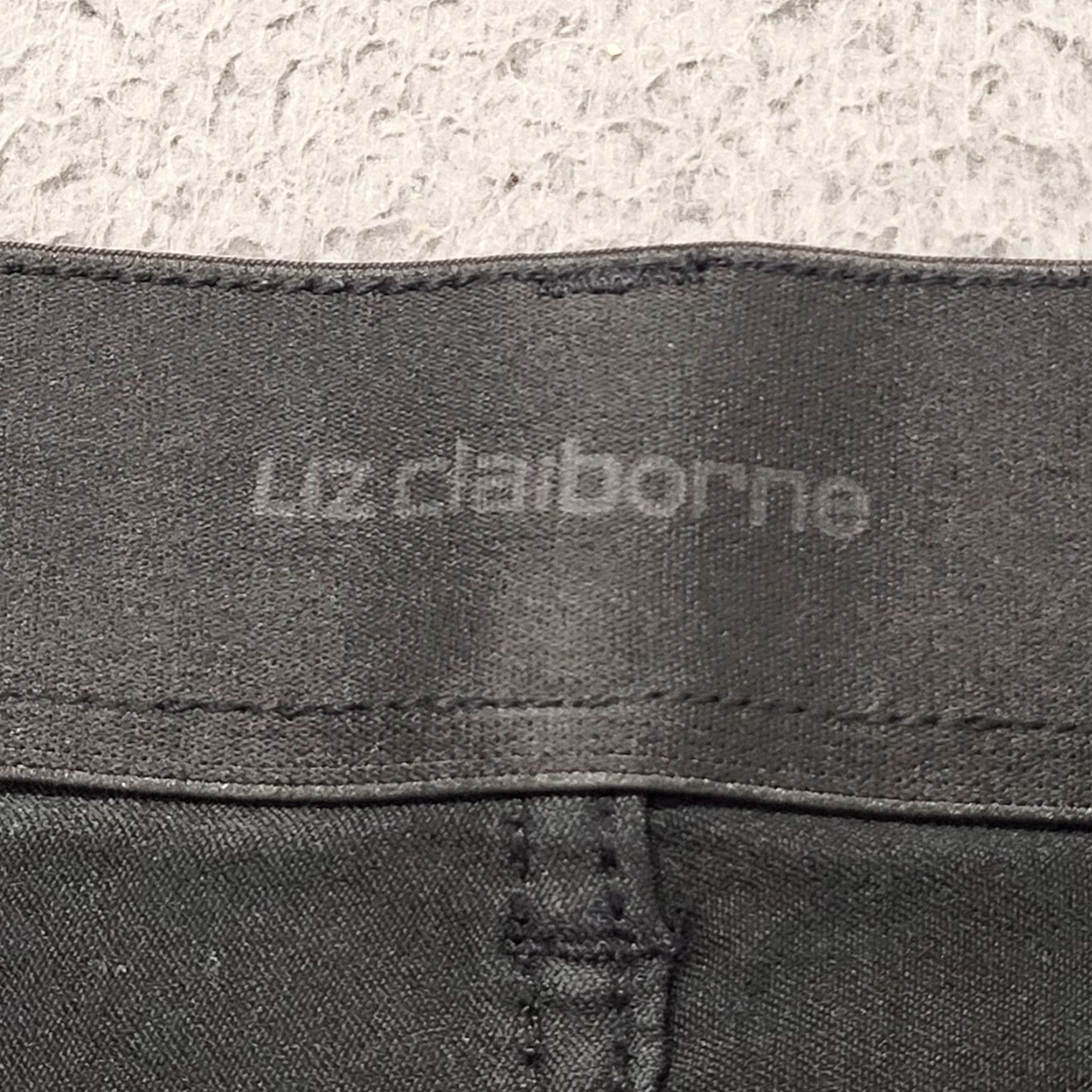 Liz Claiborne Liz Claiborne Jeans Women Size 10 Mid Rise Black Slim Stretch College Preppy Slim Jeans Womens Mid Rise Black Stretch Size 32" / US 10 / IT 46 - 3 Thumbnail