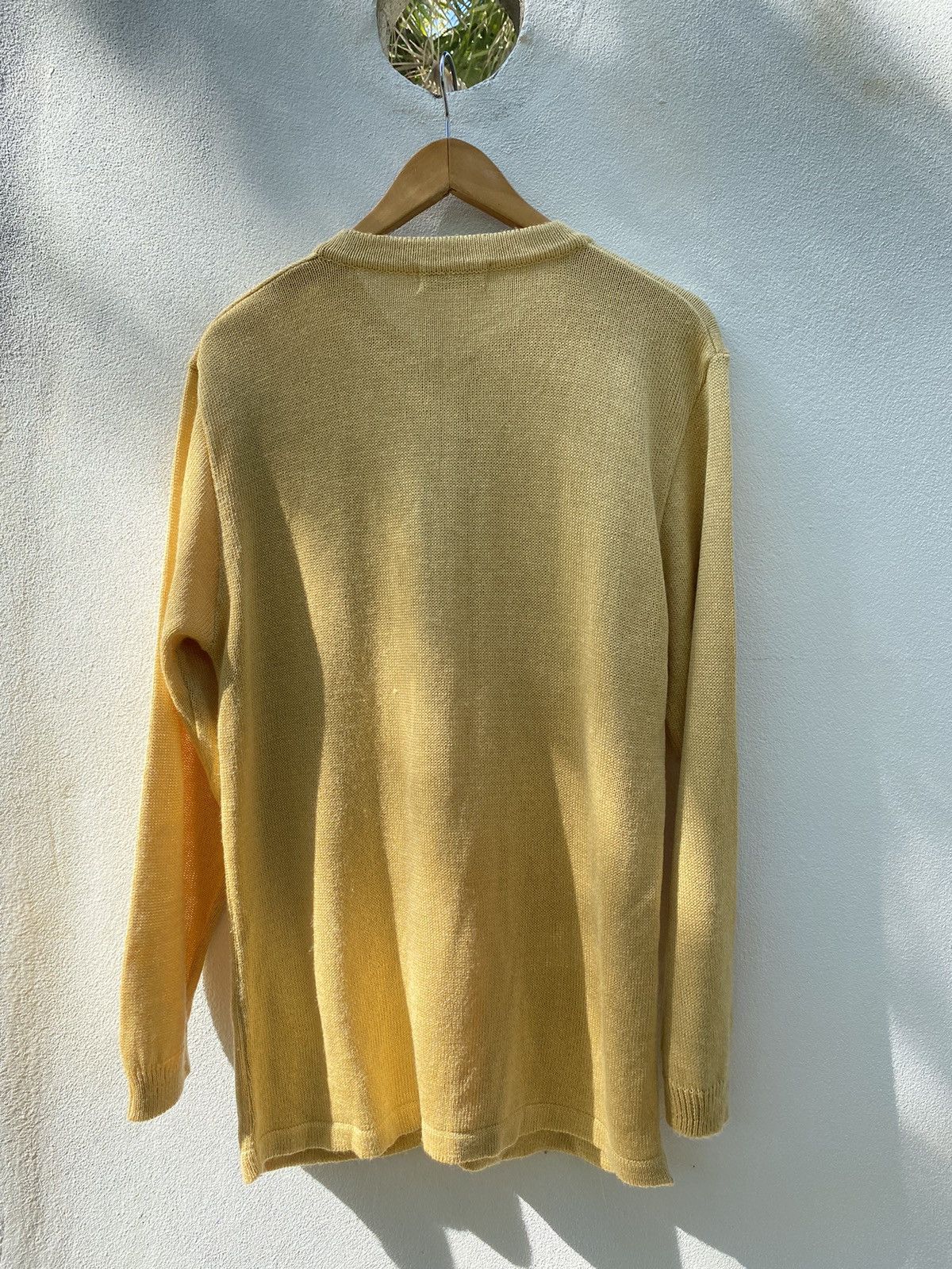 Vintage PALLS PYRA Yellow Knit Cardigan Size M / US 6-8 / IT 42-44 - 12 Thumbnail