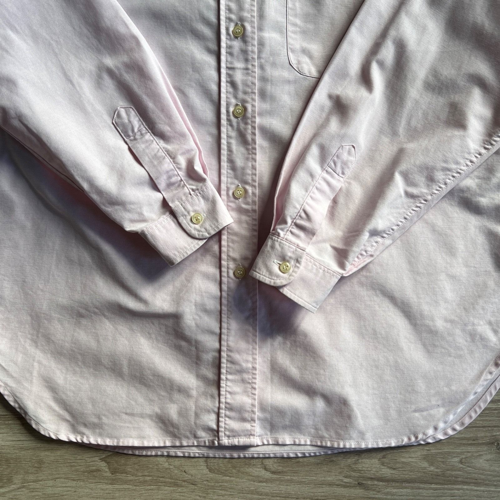 Burberry Burberry's Vintage Light Pink Long Sleeve Shirt 9480AC Size M / US 6-8 / IT 42-44 - 5 Thumbnail