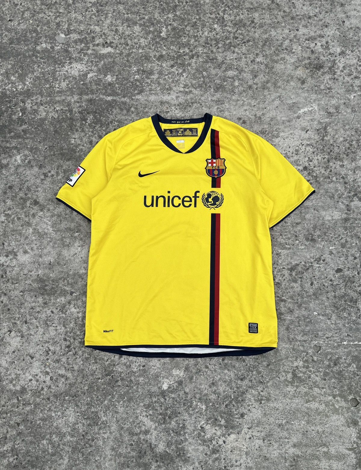 Vintage Nike F.C. Barcelona 08/09 Soccer Jersey Rare XL Y2K