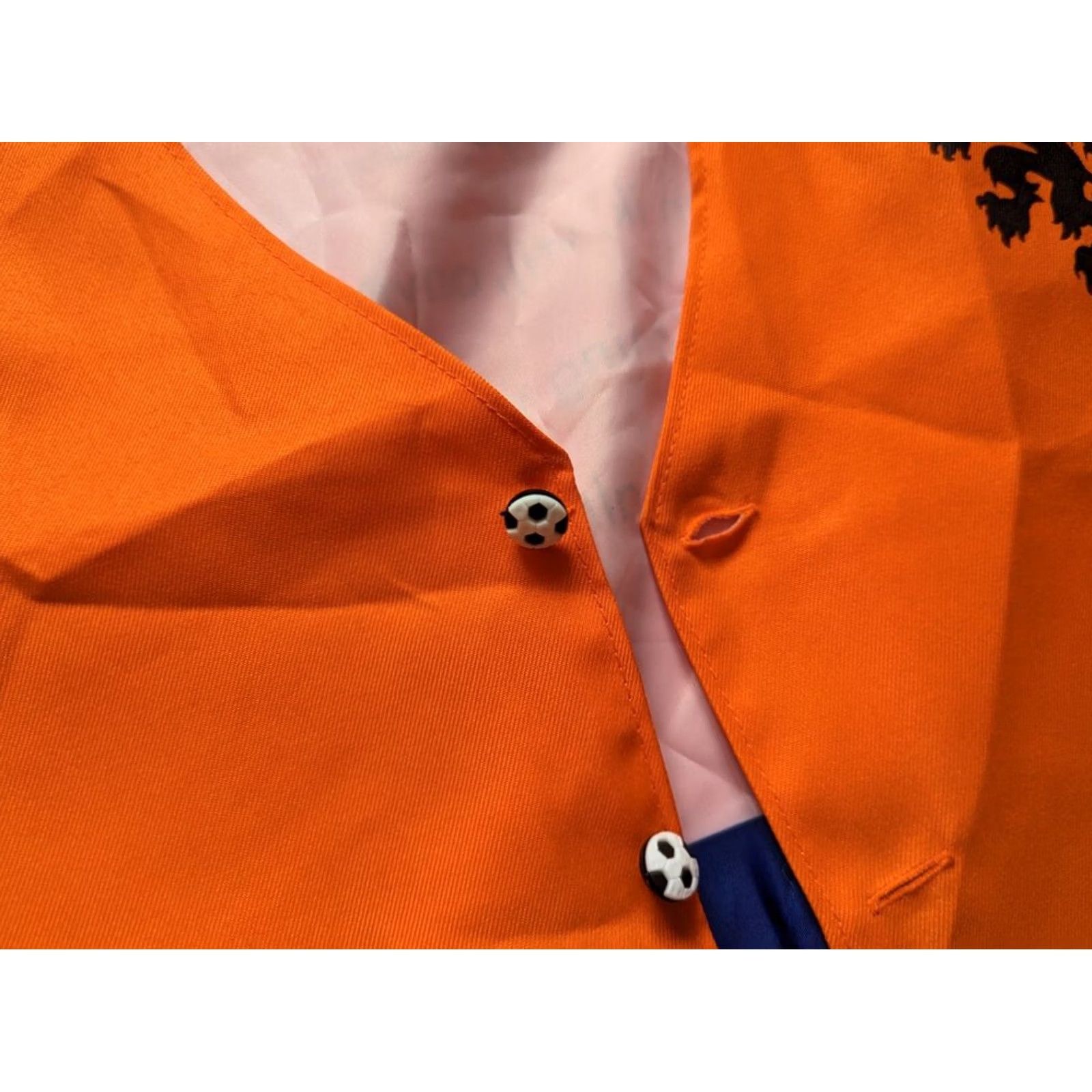 Vintage Gillette Netherlands Fan Vest Mens Size L Orange Scout van Oranje Size US L / EU 52-54 / 3 - 4 Thumbnail