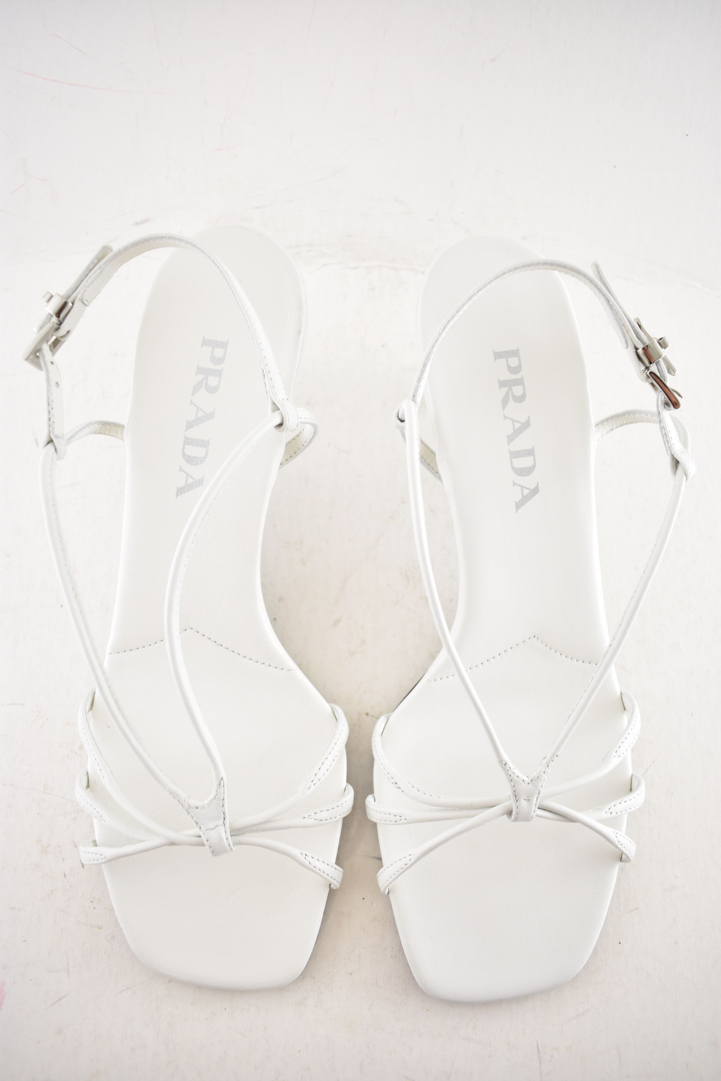 Prada Prada Capretto Strappy 55mm Sandal Mule Kitten Heel 41 Size US 11 / IT 41 - 12 Thumbnail