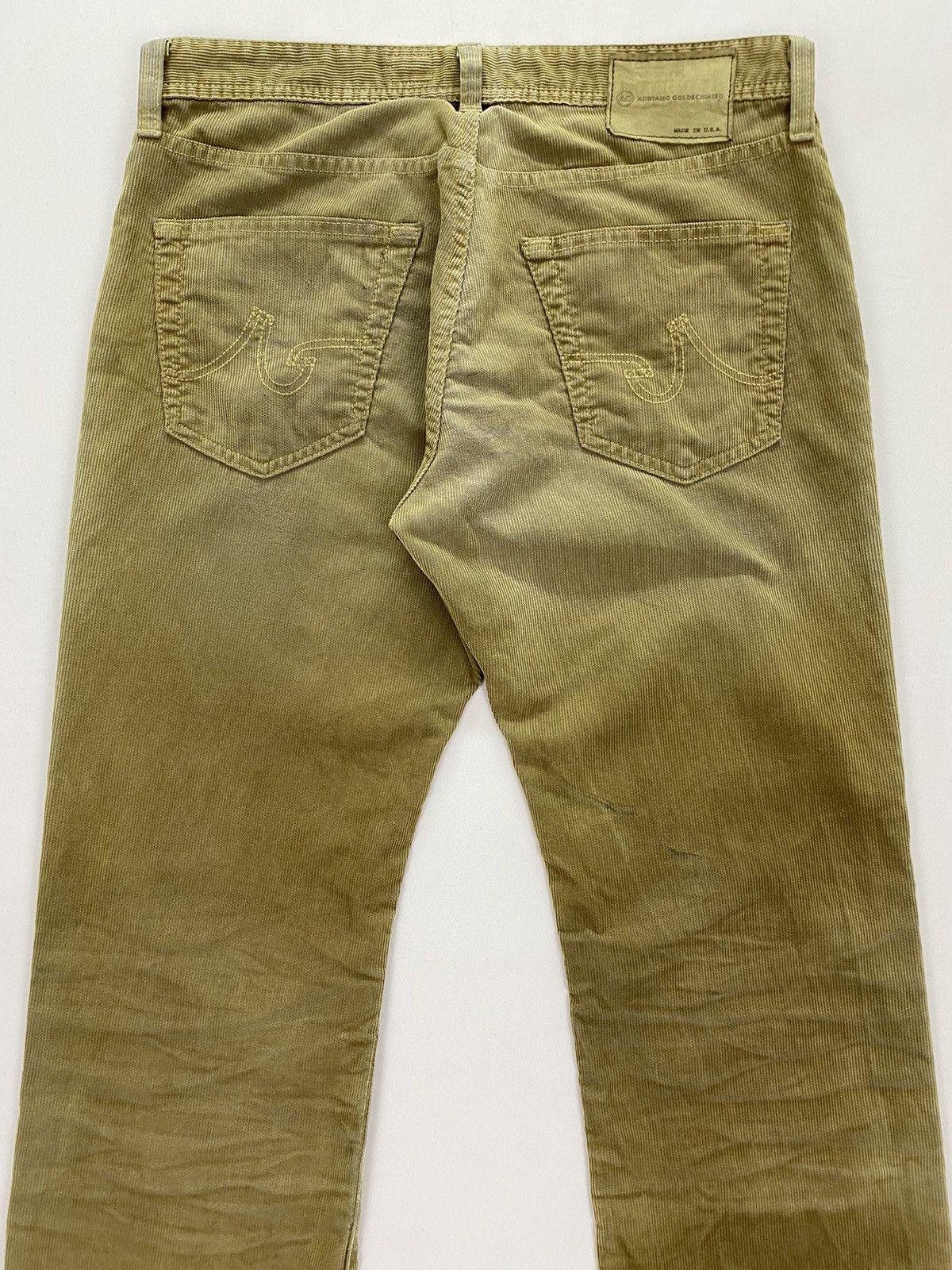 AG Adriano Goldschmied AG Adriano Goldschmied Dirty Distressed Corduroy Pant Size US 32 / EU 48 - 3 Thumbnail