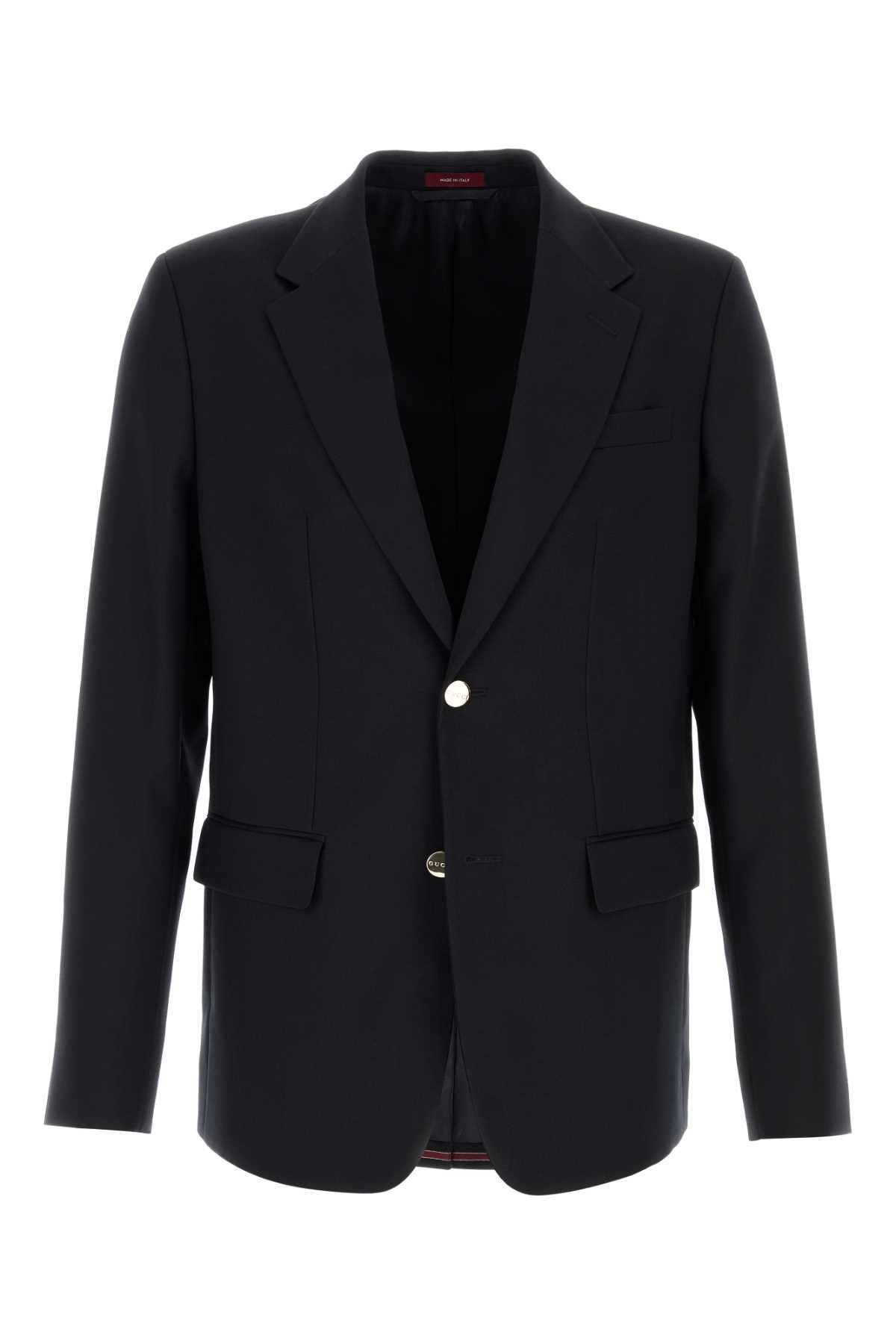 Gucci Midnight Blue Wool Blazer Size US L / EU 52-54 / 3 - 1 Thumbnail